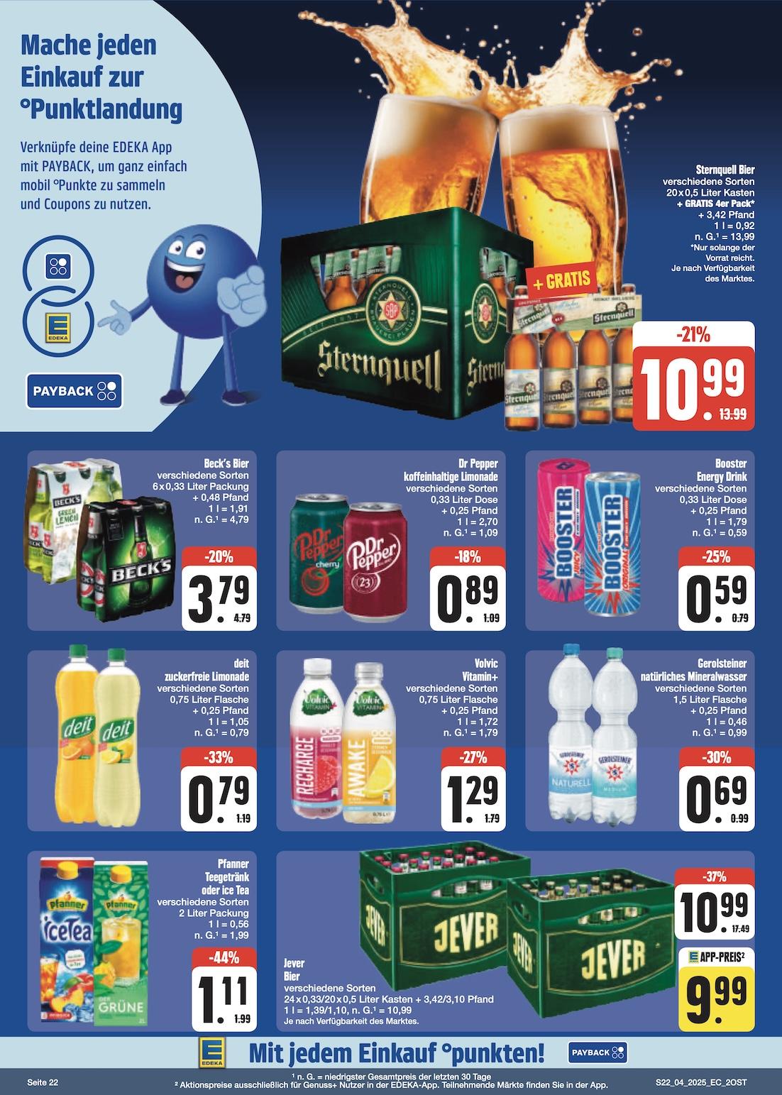 Edeka Prospekt ab Montag - Sachsen Seite 22