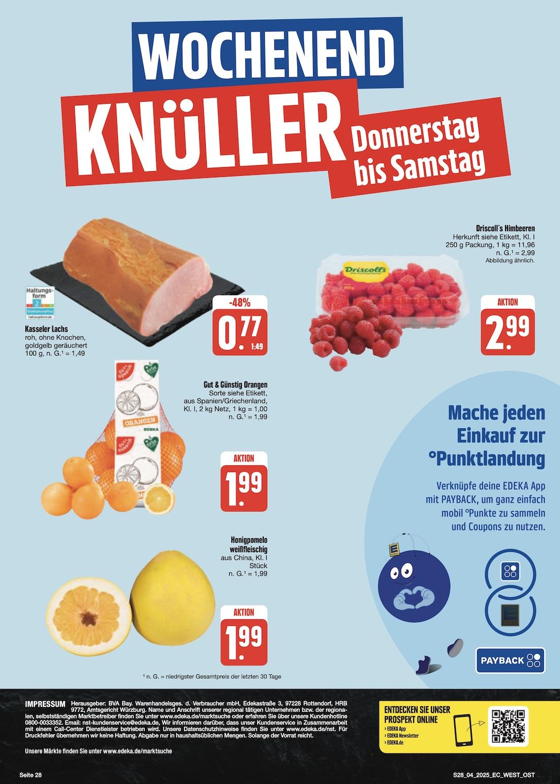 Edeka Prospekt ab Montag - Sachsen Seite 28