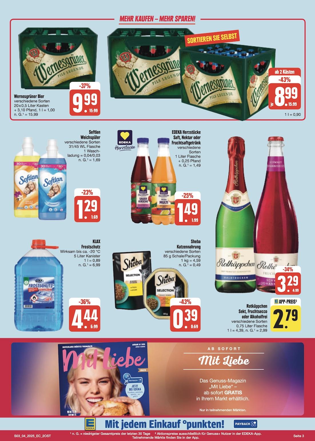 Edeka Prospekt ab Montag - Sachsen Seite 3