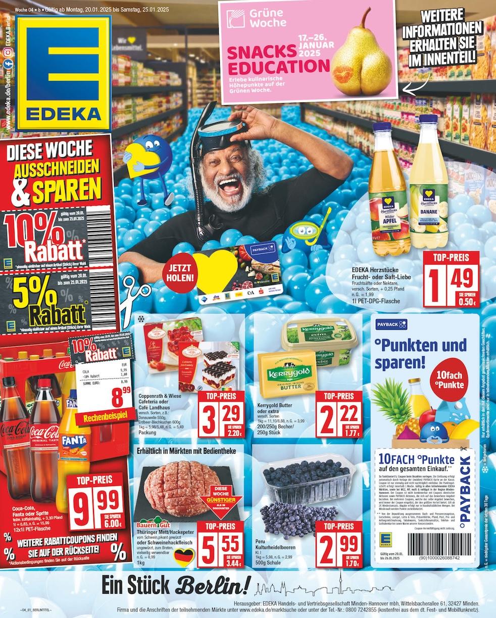 Edeka Prospekt ab Montag - Berlin Seite 1