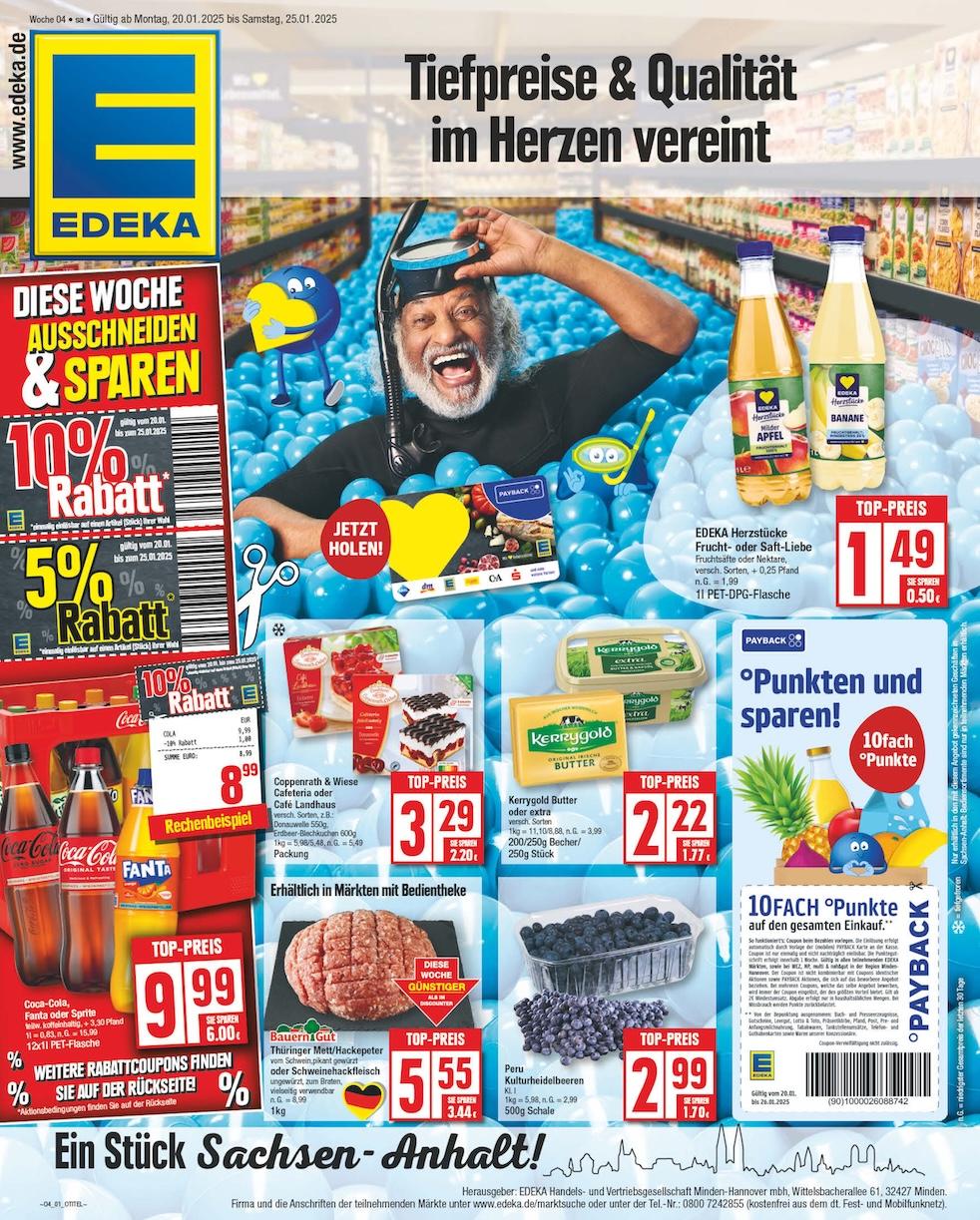 Edeka Prospekt ab Montag - Sachsen-Anhalt Seite 1