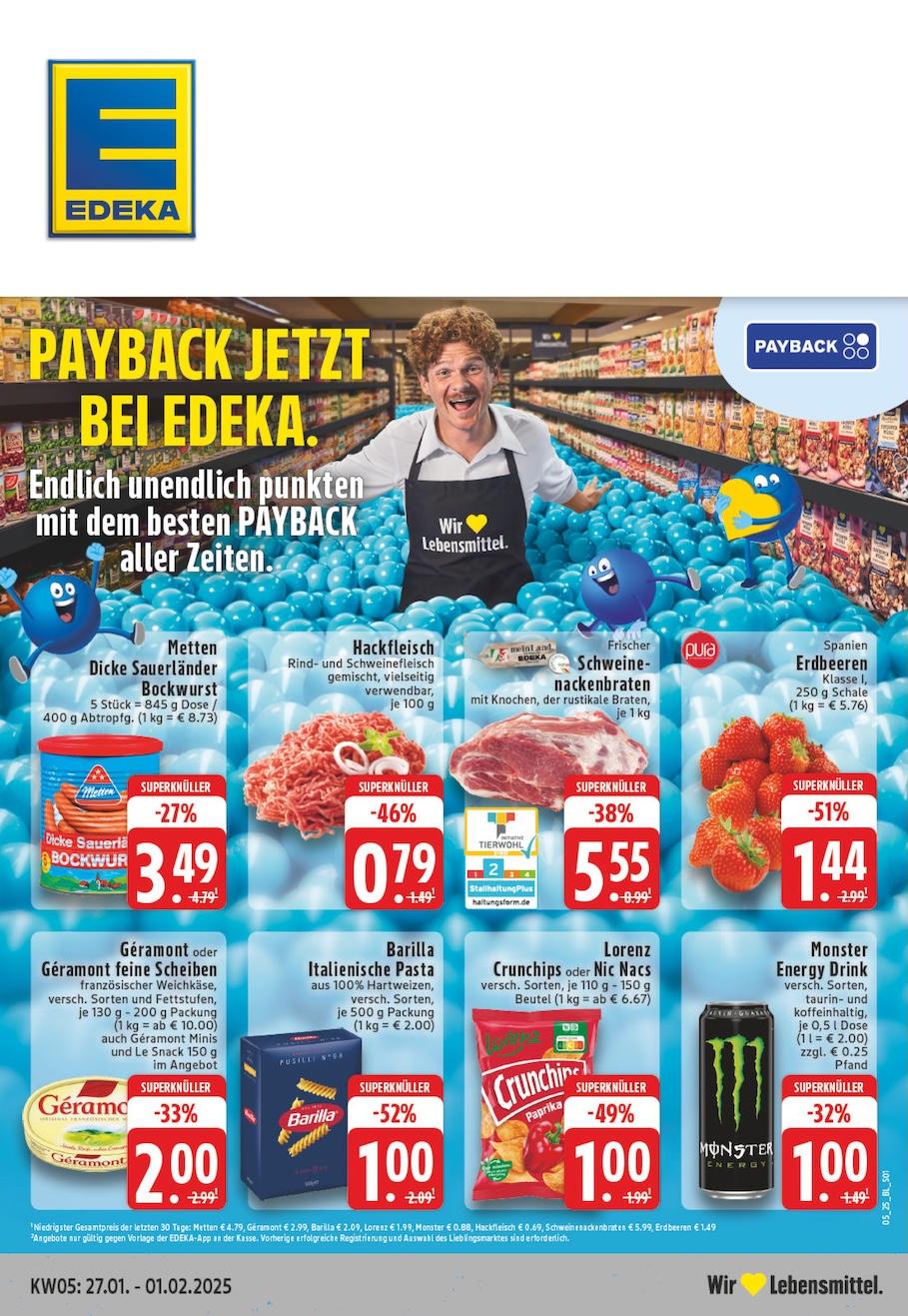 Edeka Prospekt ab Montag - Nordrhein - Westfalen Seite 1