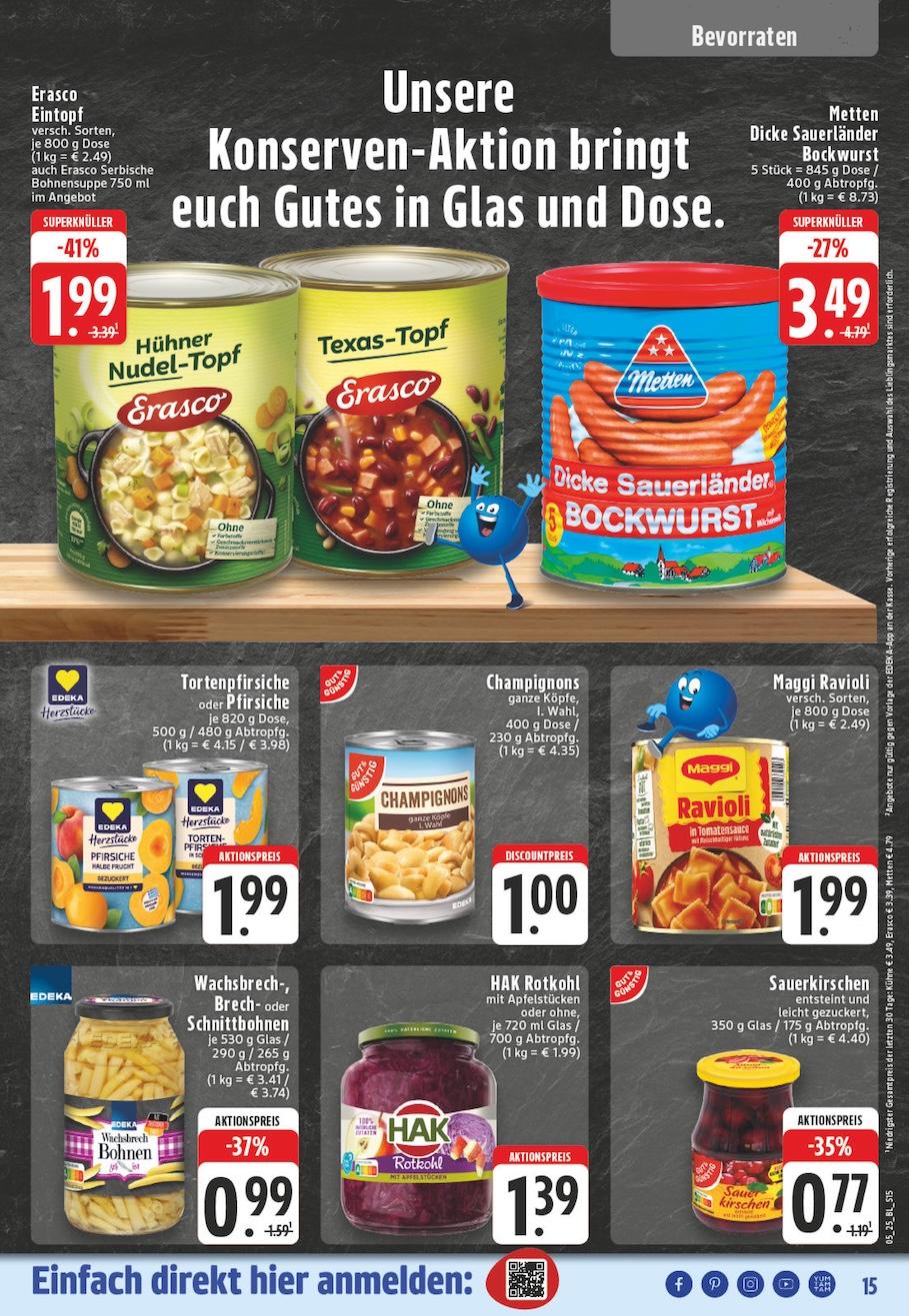 Edeka Prospekt ab Montag - Nordrhein - Westfalen Seite 15