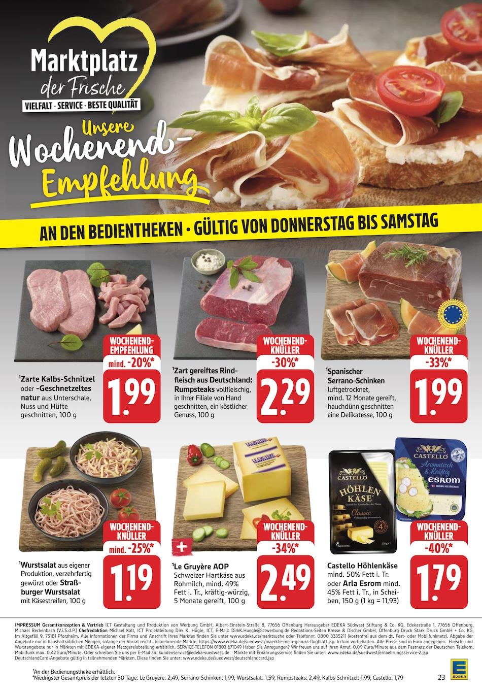 Edeka Prospekt ab Montag - Baden - Württemberg Seite 33