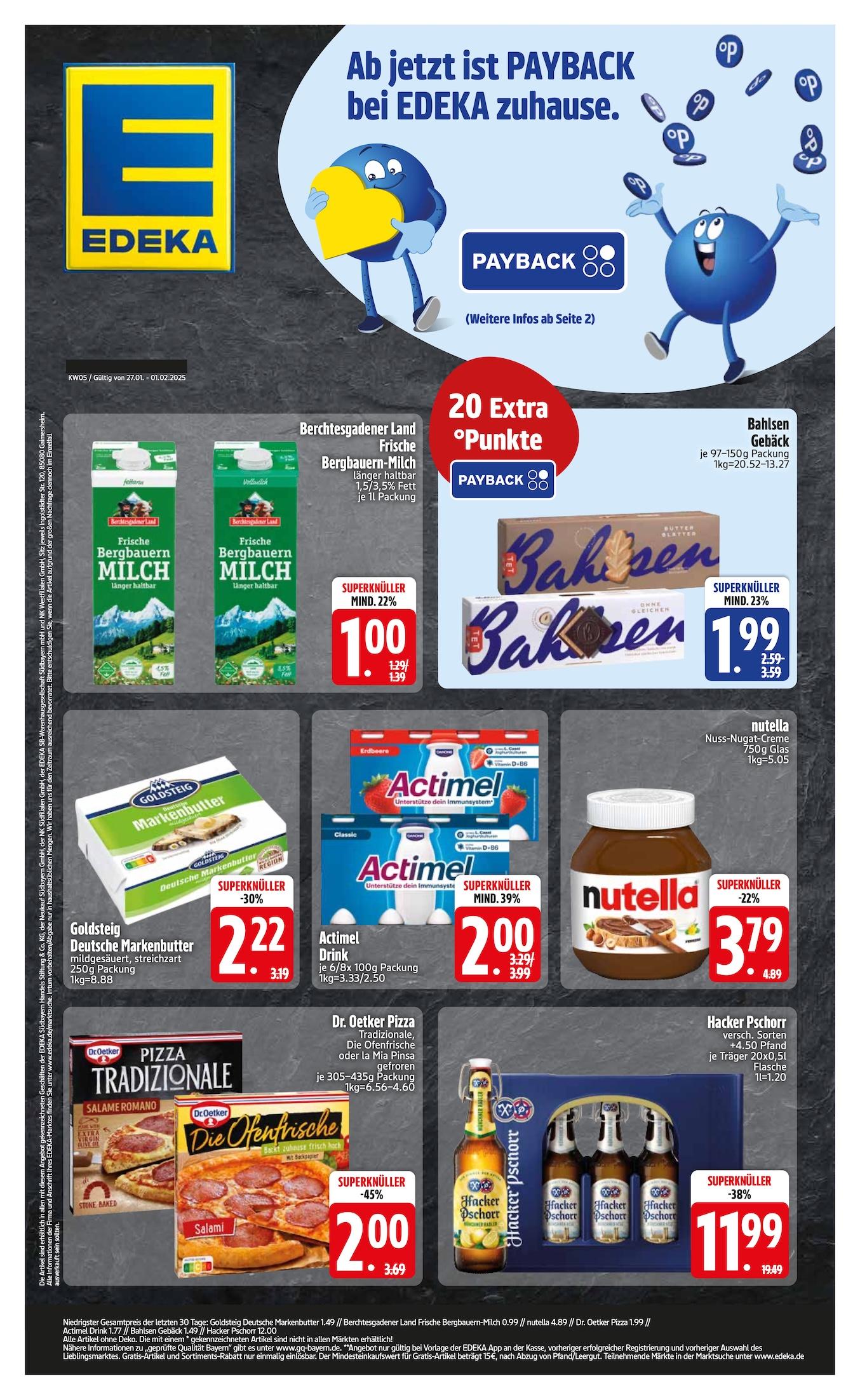 Edeka Prospekt ab Montag - Bayern Süd Seite 1