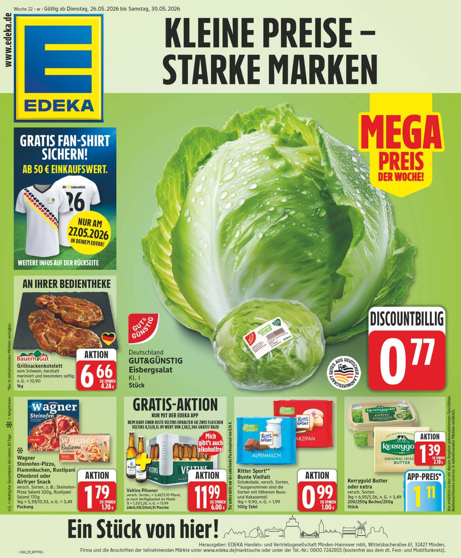 Edeka Prospekt ab Dienstag - Niedersachsen Seite 1