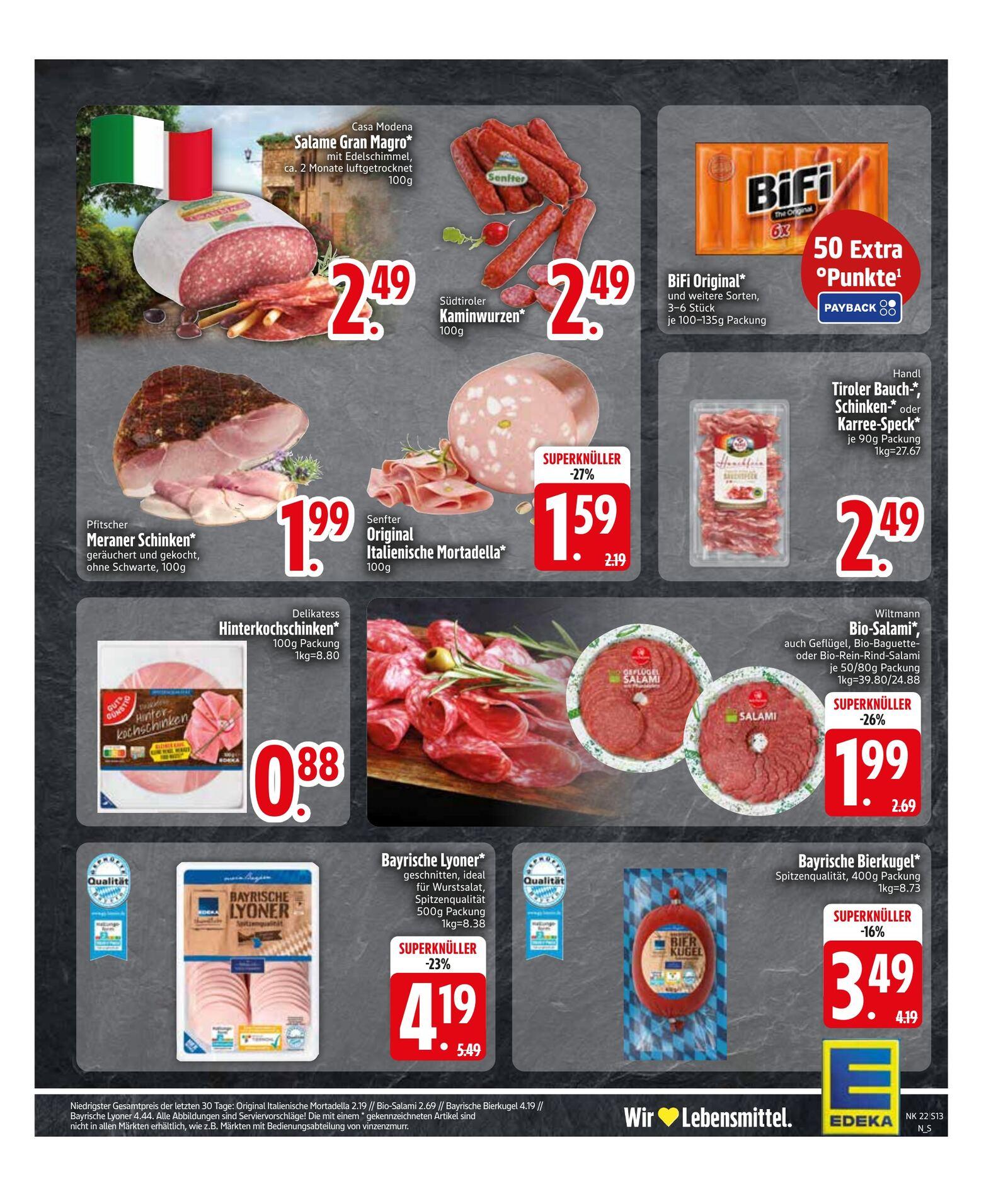 Edeka Prospekt ab Dienstag - Bayern Süd Seite 13