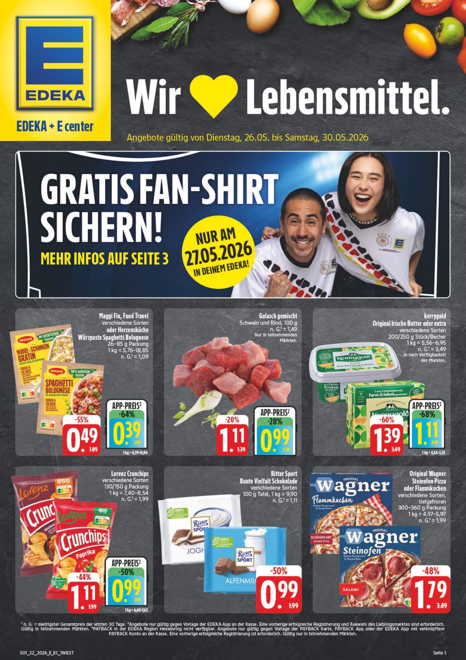 Edeka Prospekt ab Dienstag - Bayern Nord Seite 1