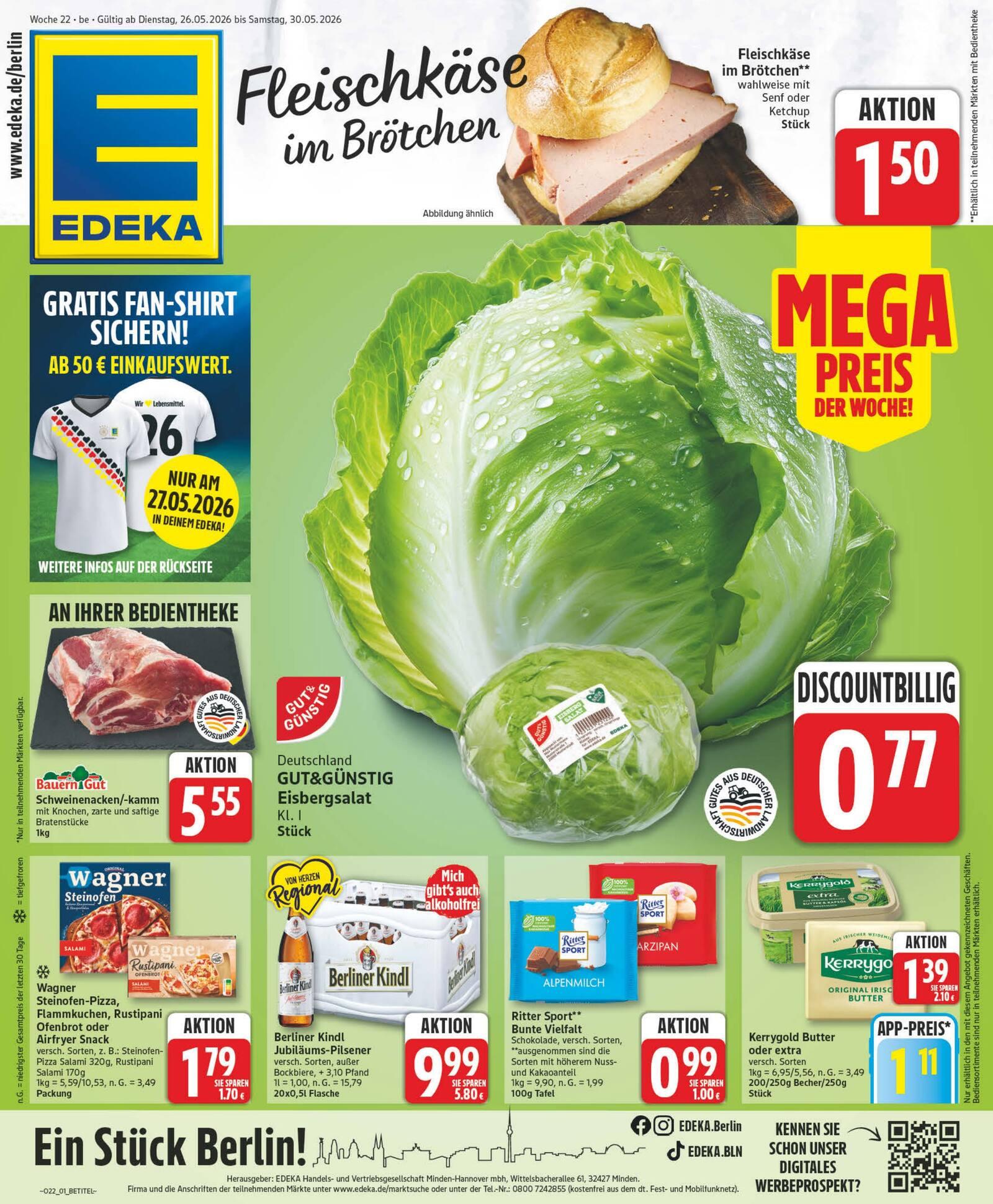 Edeka Prospekt ab Dienstag - Berlin Seite 1