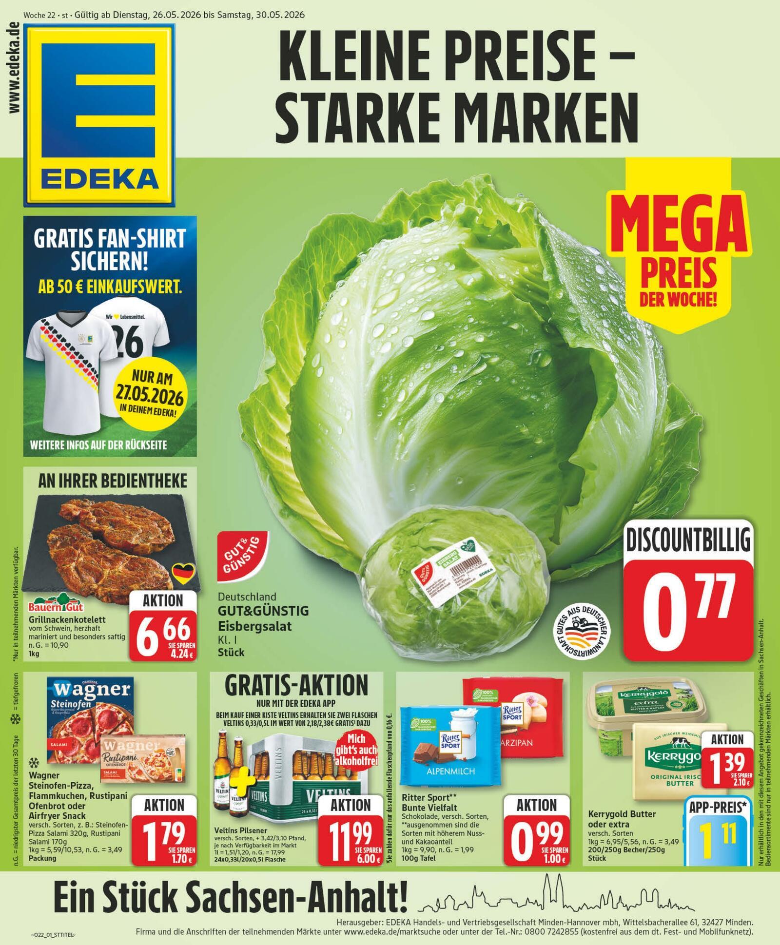 Edeka Prospekt ab Dienstag - Sachsen-Anhalt Seite 1