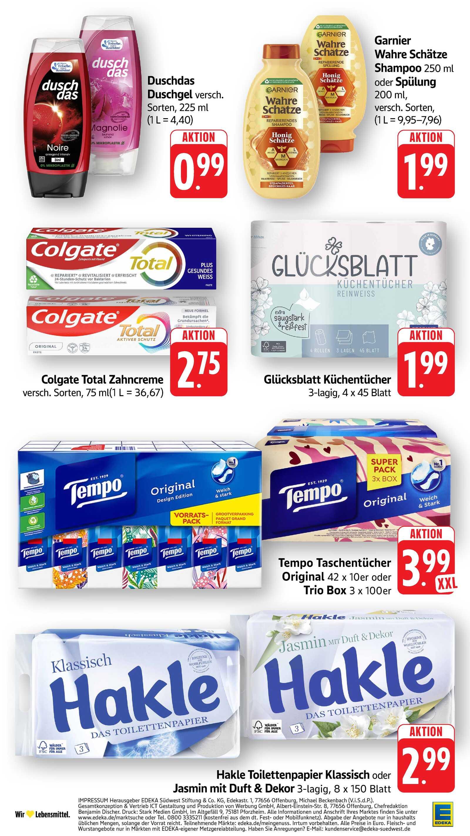 Edeka Prospekt ab Montag - Hessen Seite 42