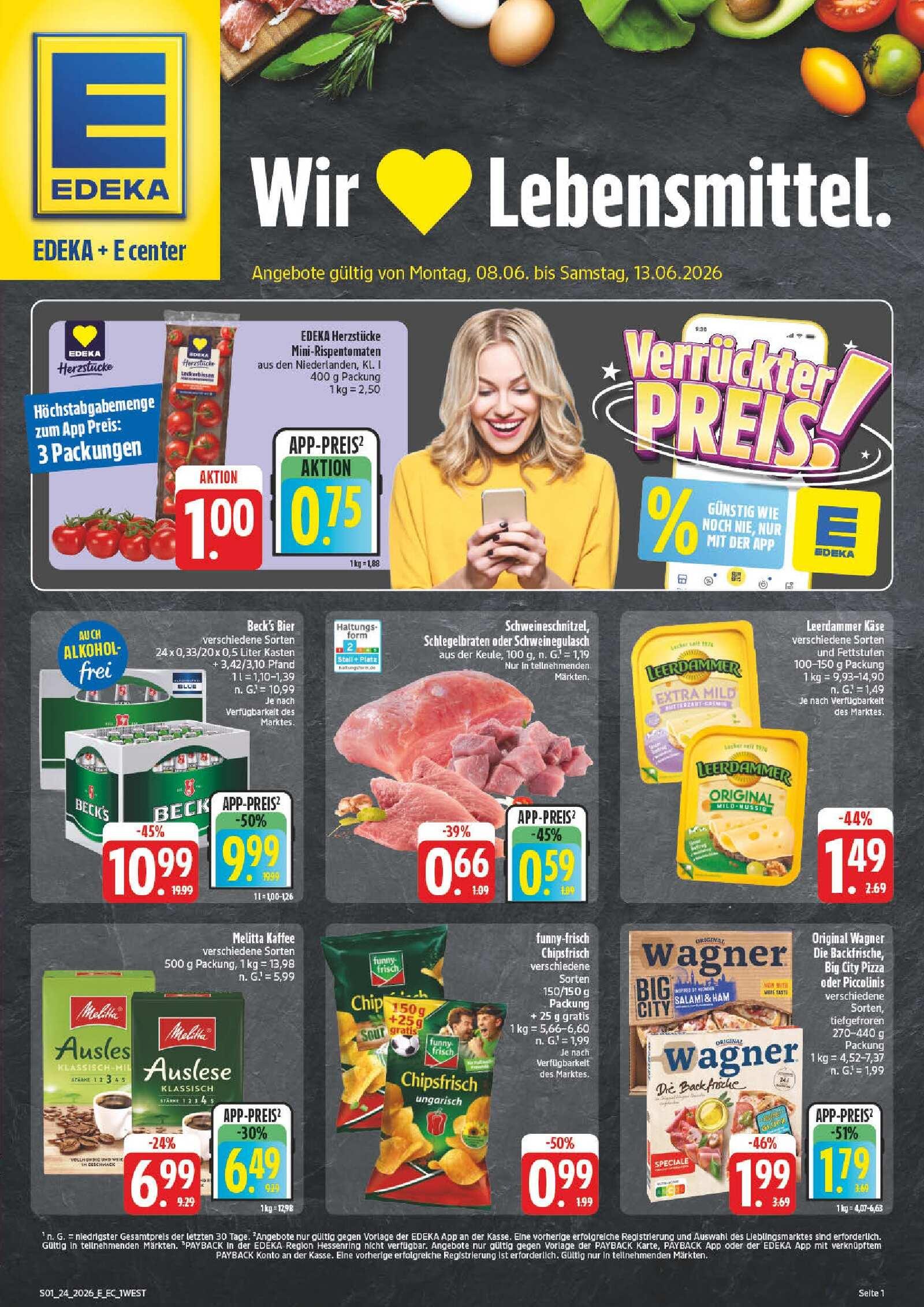 Edeka Prospekt ab Montag - Bayern Nord Seite 1