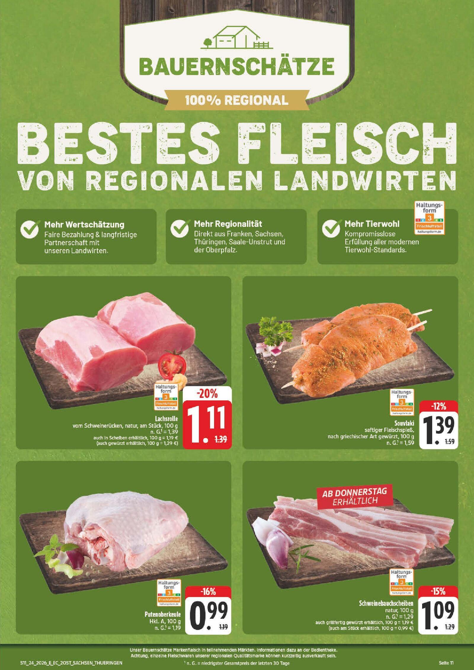 Edeka Prospekt ab Montag - Sachsen Seite 11