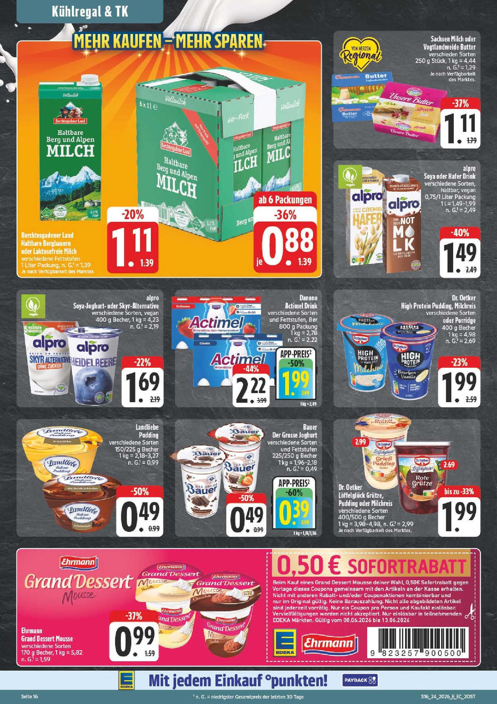 Edeka Prospekt ab Montag - Sachsen Seite 16