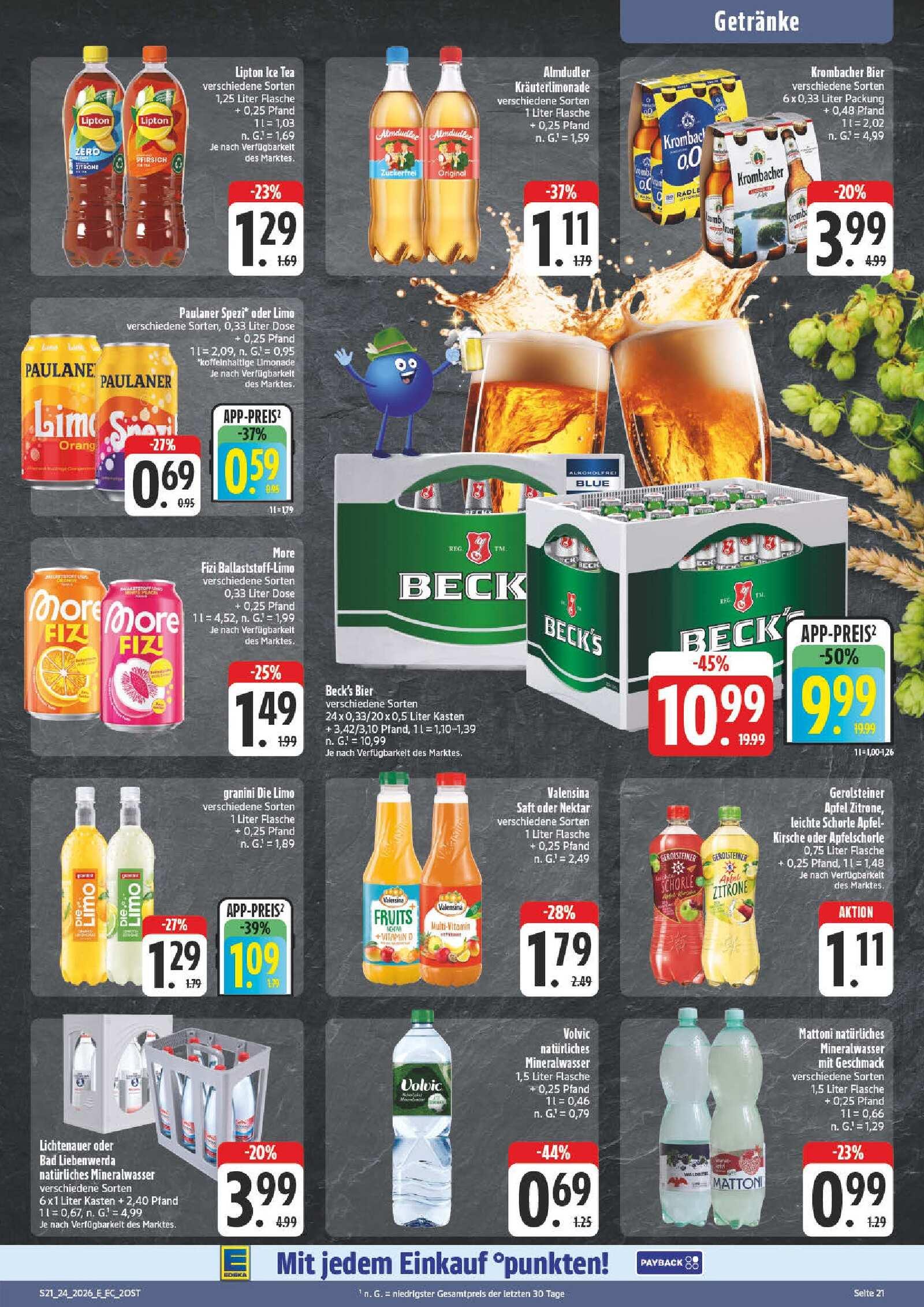 Edeka Prospekt ab Montag - Sachsen Seite 21