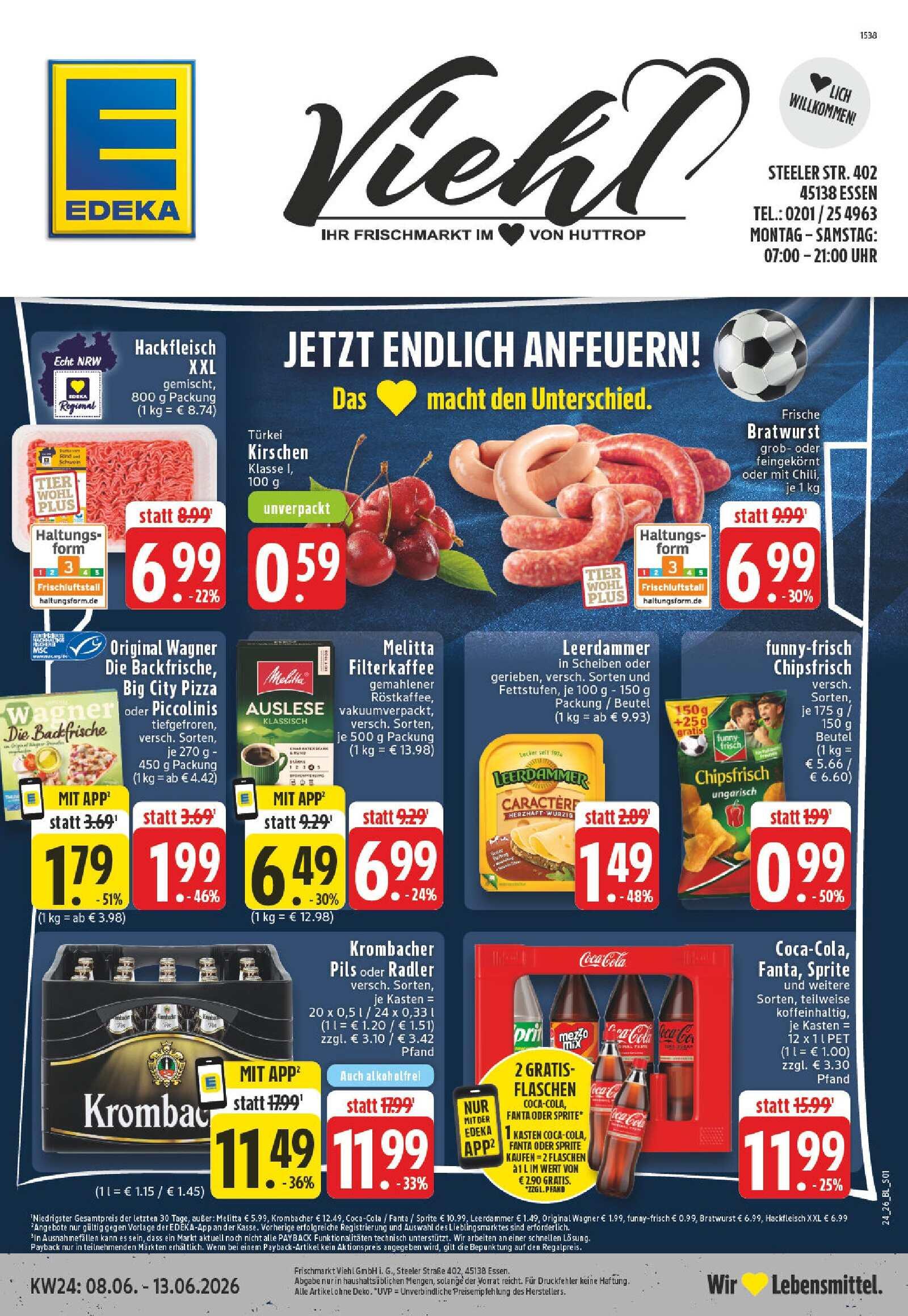 Edeka Prospekt ab Montag - Nordrhein - Westfalen Seite 1