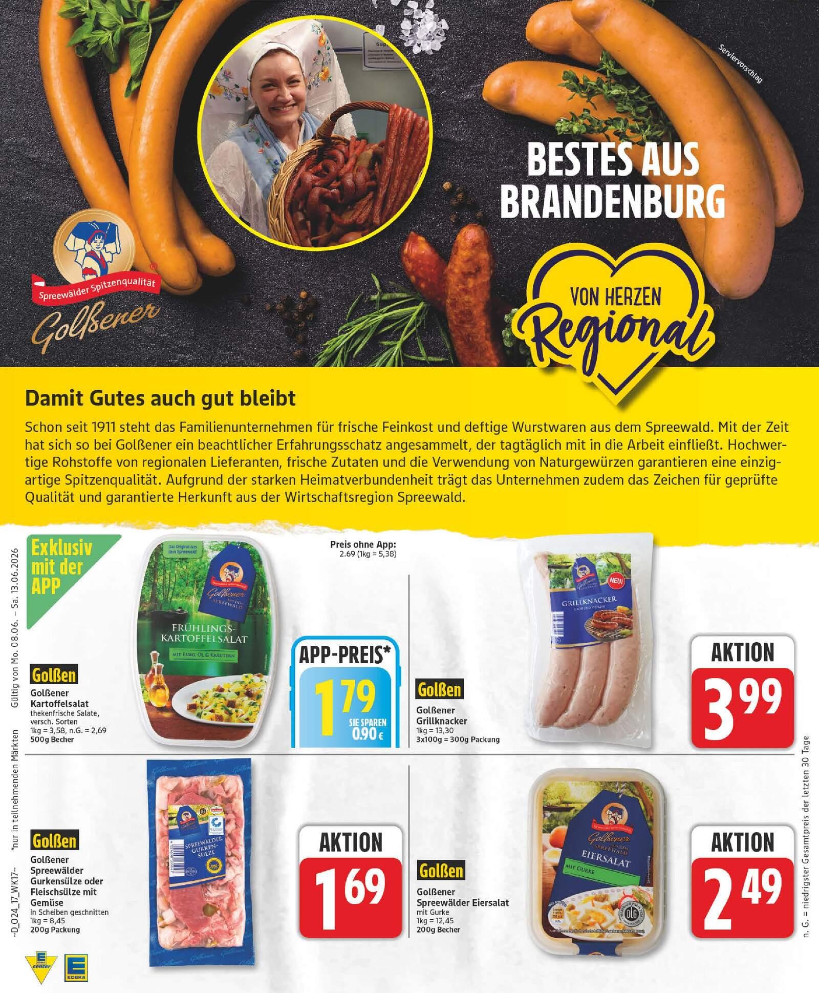 Edeka Prospekt ab Montag - Berlin Seite 17