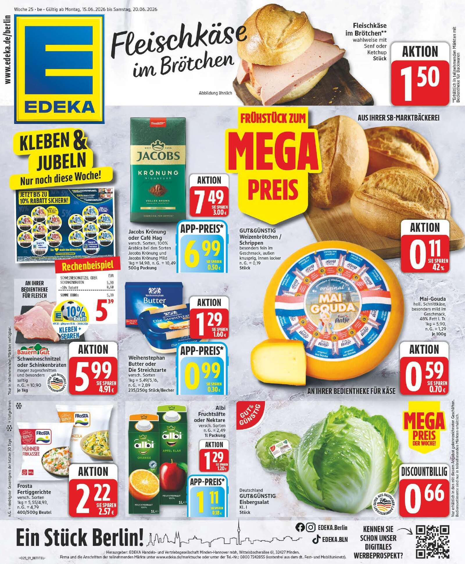 Edeka Prospekt ab Montag - Thüringen Seite 1