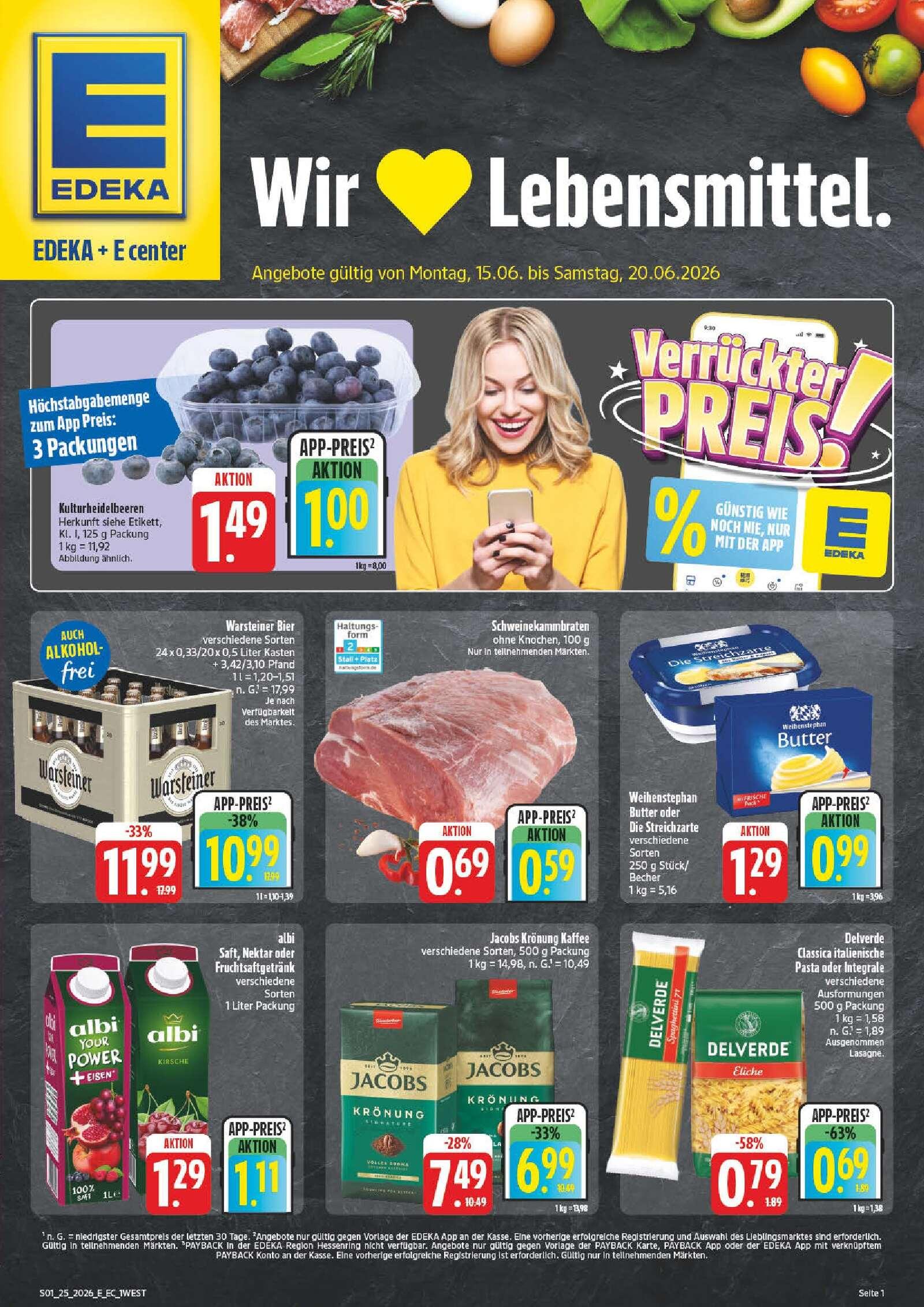Edeka Prospekt ab Montag - Bayern Nord Seite 1