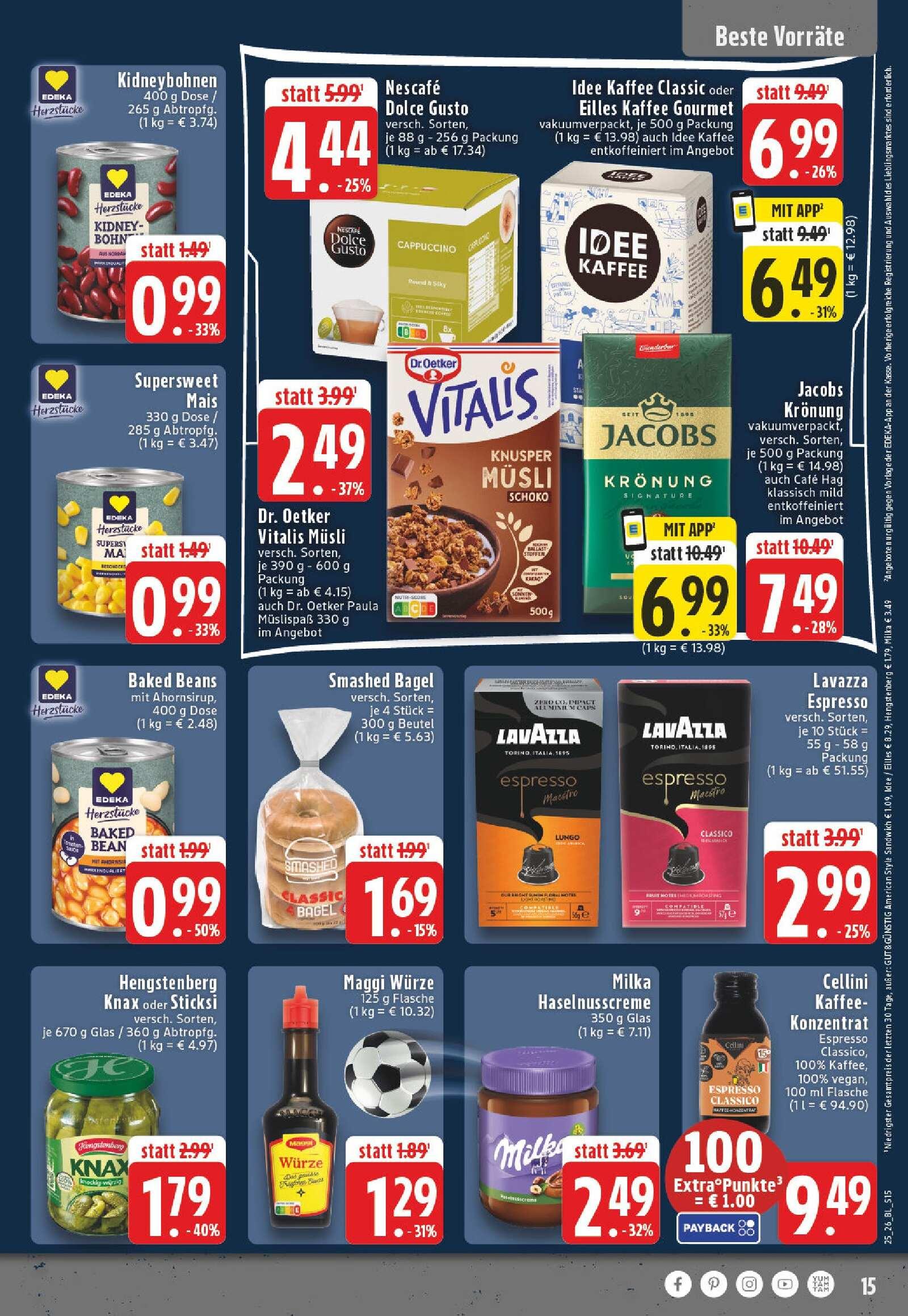 Edeka Prospekt ab Montag - Nordrhein - Westfalen Seite 15