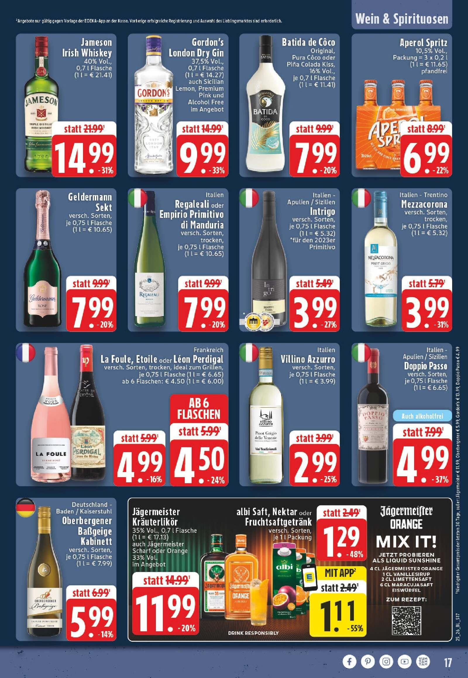Edeka Prospekt ab Montag - Nordrhein - Westfalen Seite 17