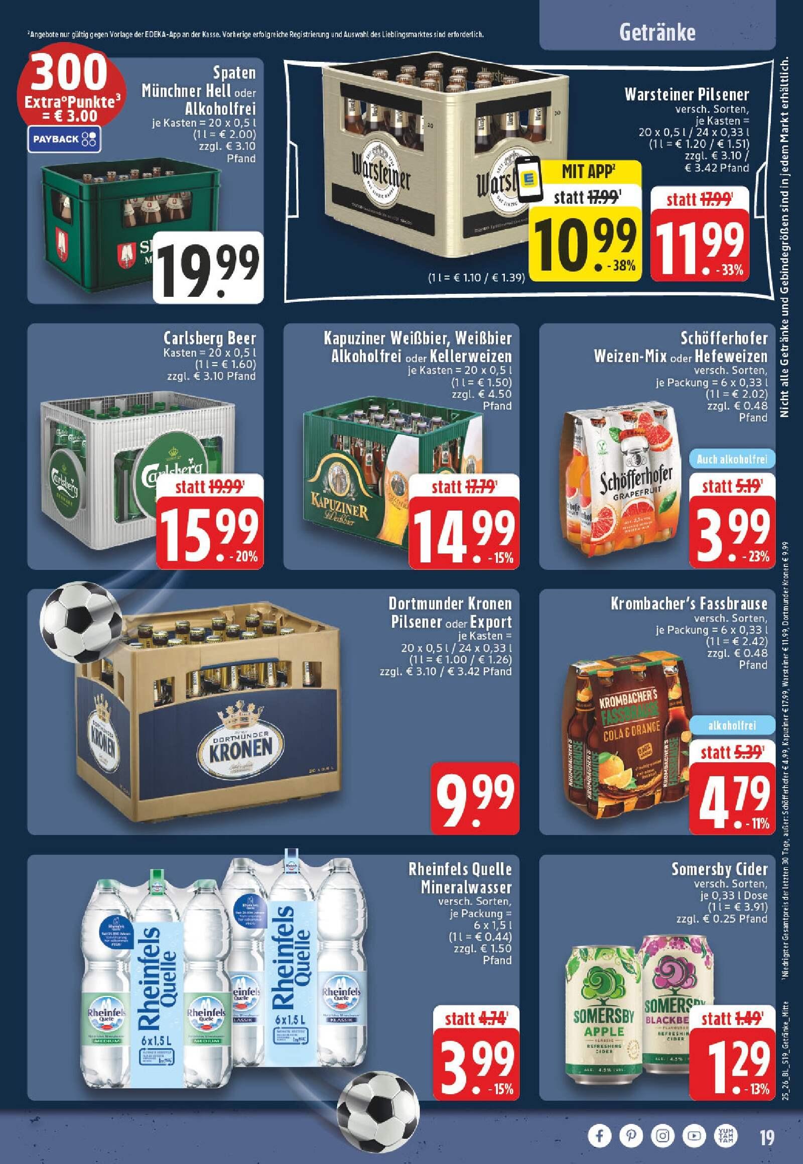 Edeka Prospekt ab Montag - Nordrhein - Westfalen Seite 19
