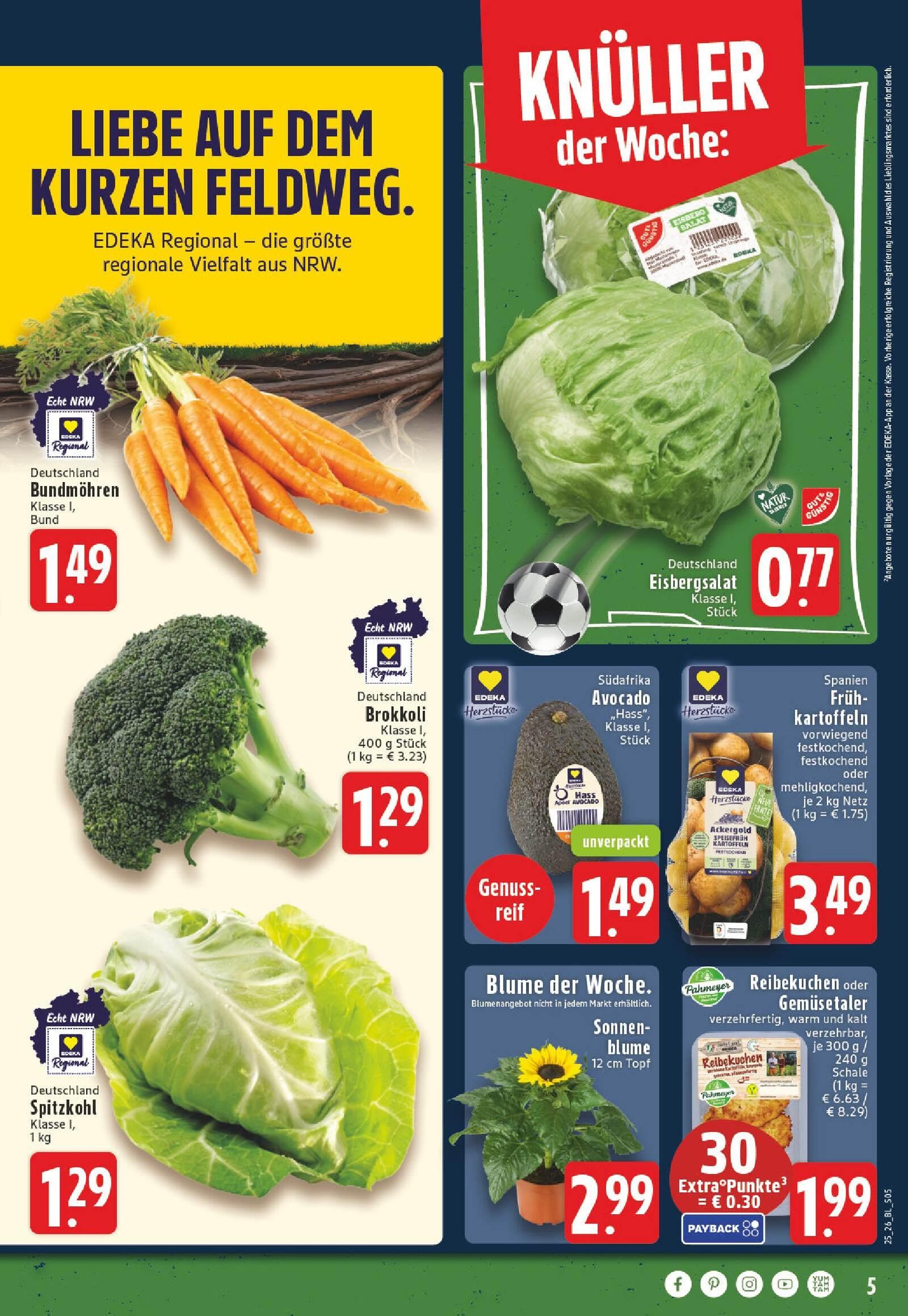 Edeka Prospekt ab Montag - Nordrhein - Westfalen Seite 5