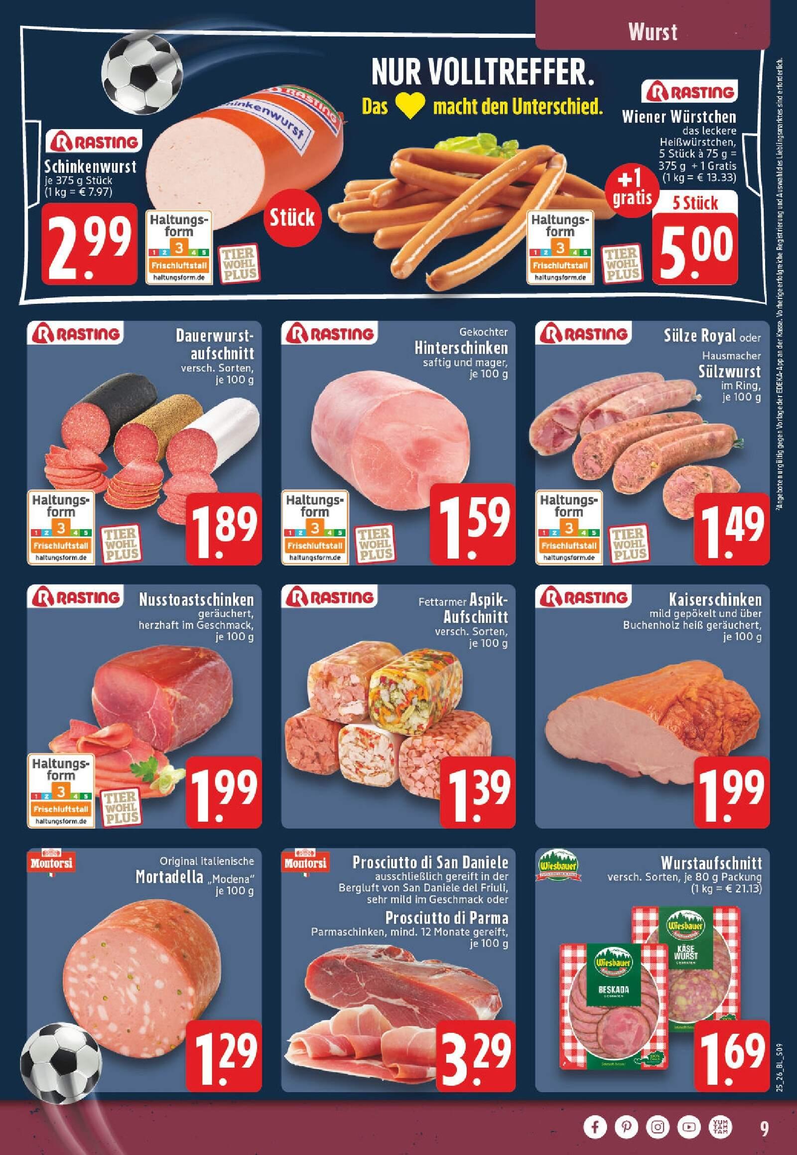 Edeka Prospekt ab Montag - Nordrhein - Westfalen Seite 9