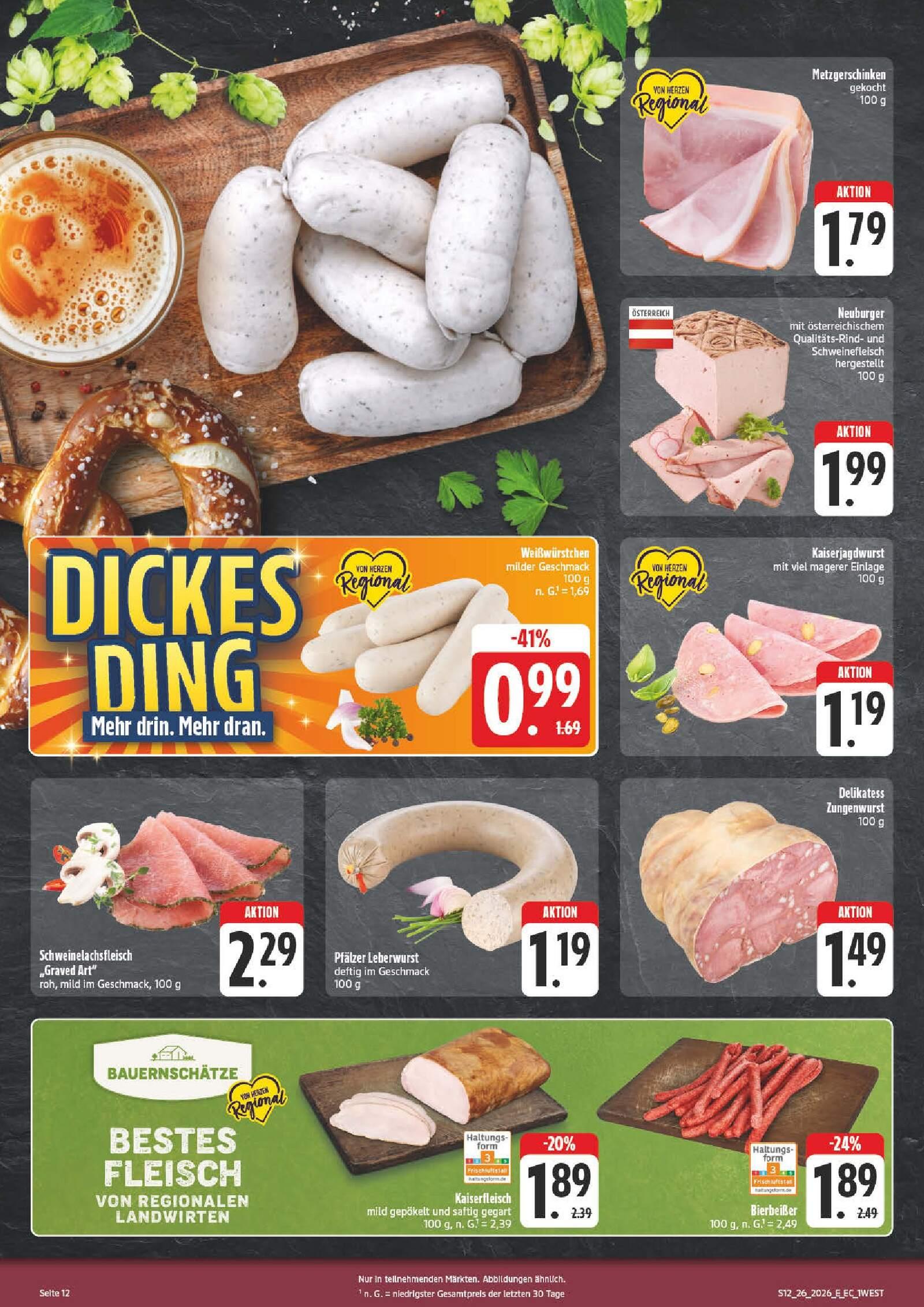 Edeka Prospekt ab Montag - Bayern Nord Seite 12