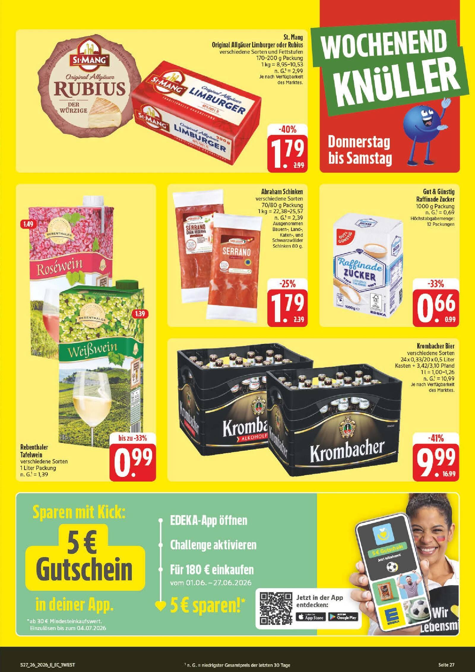 Edeka Prospekt ab Montag - Bayern Nord Seite 27
