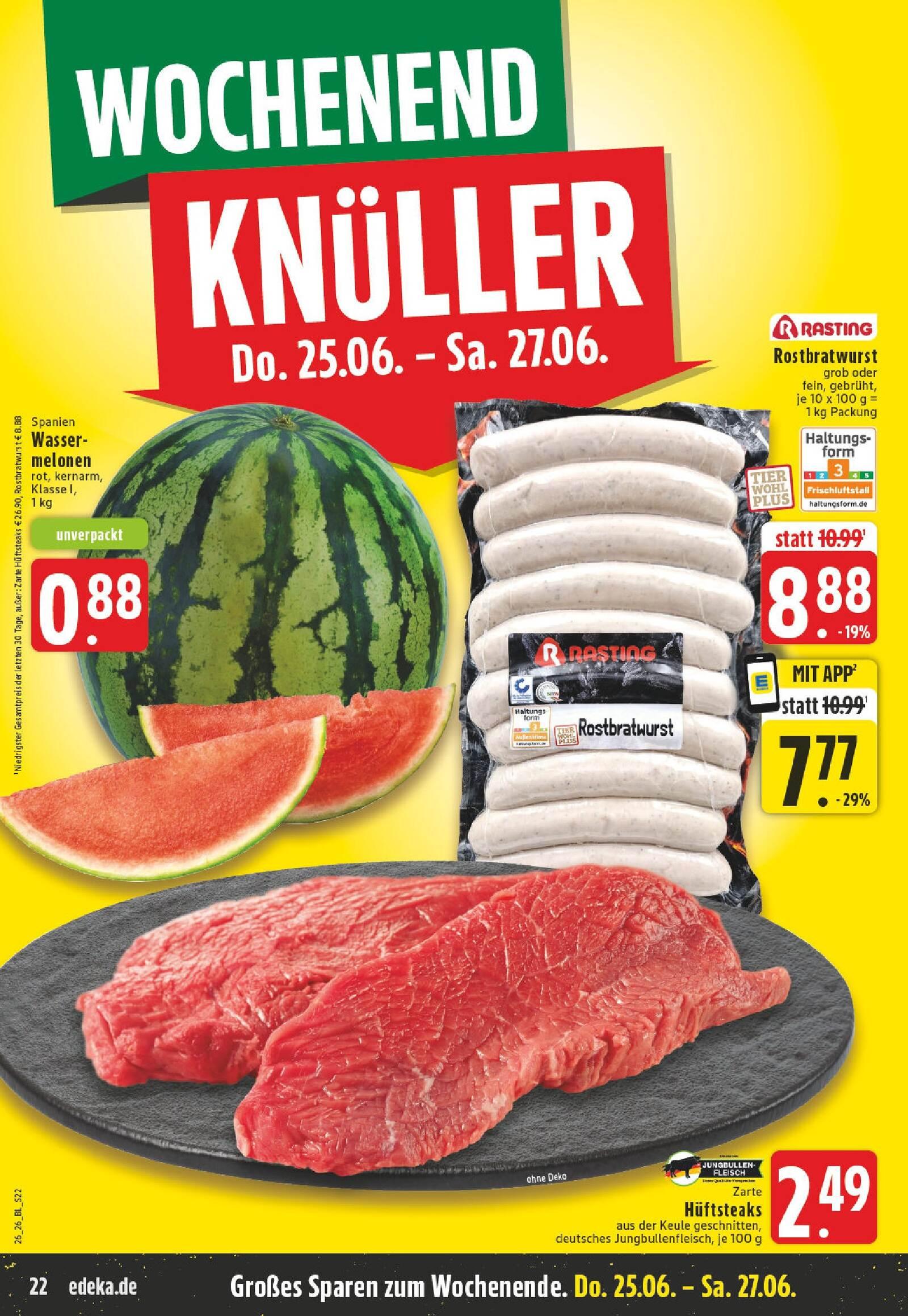 Edeka Prospekt ab Montag - Nordrhein - Westfalen Seite 22