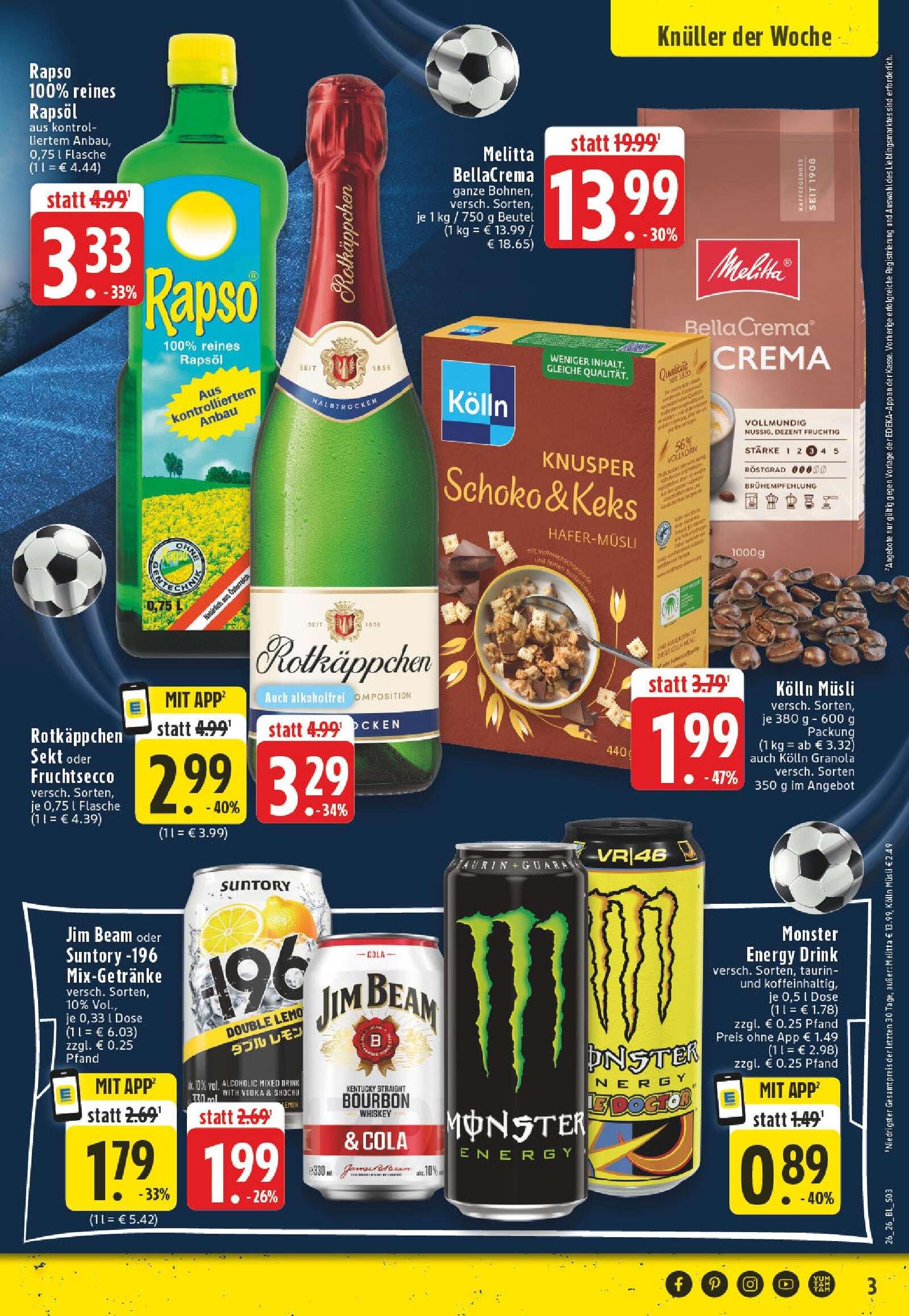 Edeka Prospekt ab Montag - Nordrhein - Westfalen Seite 3