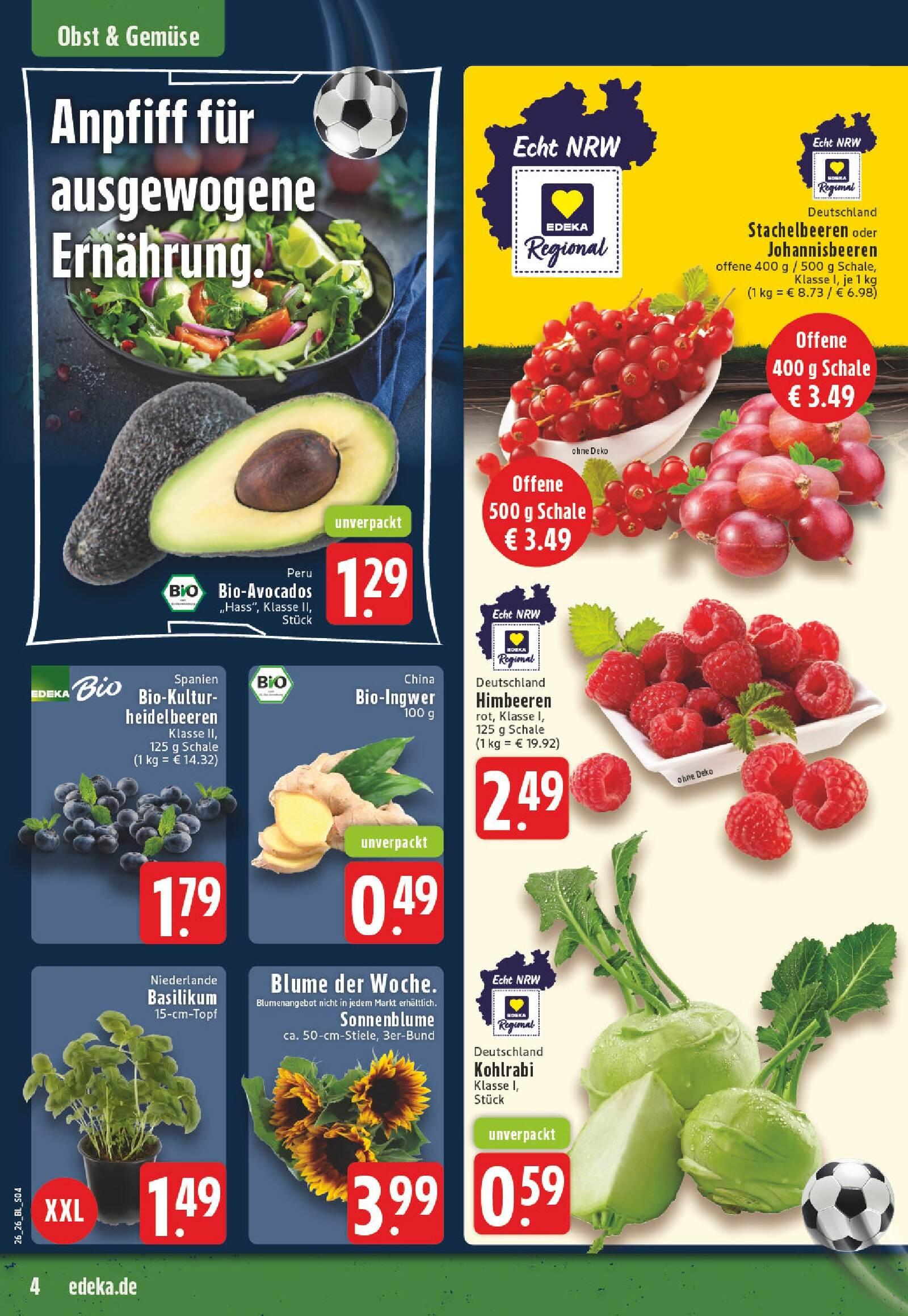 Edeka Prospekt ab Montag - Nordrhein - Westfalen Seite 4