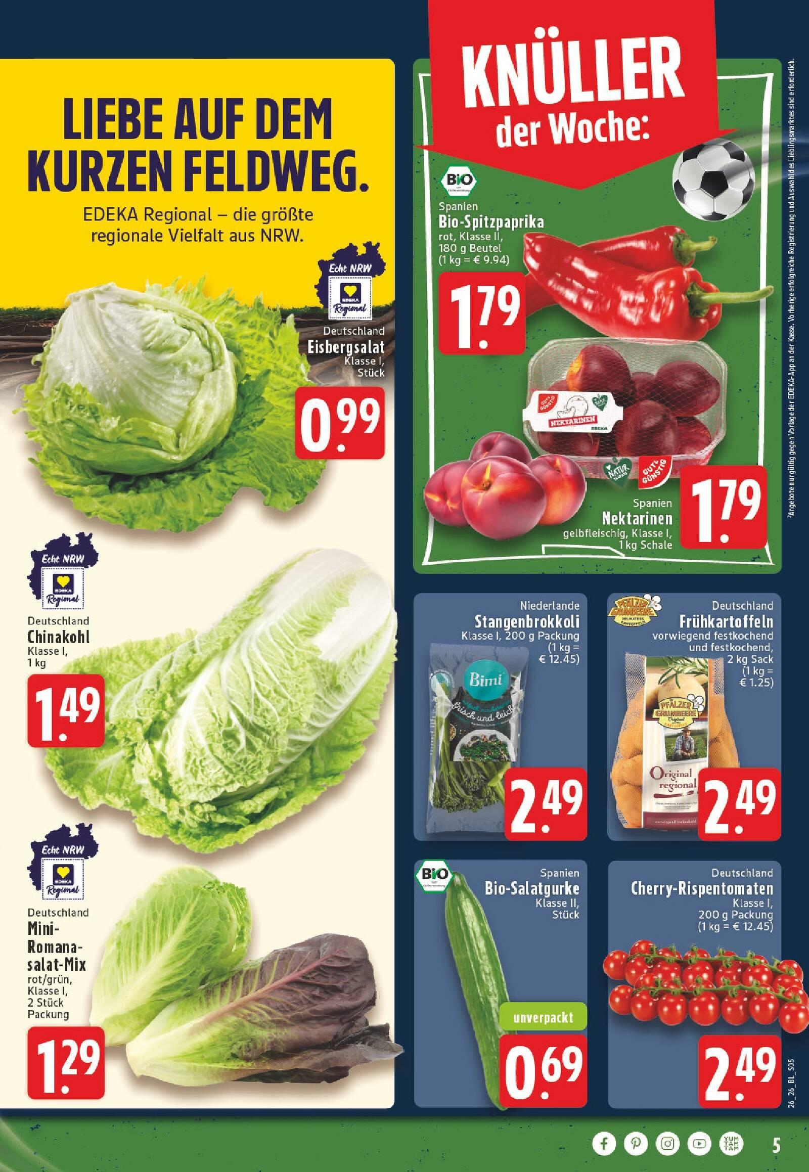 Edeka Prospekt ab Montag - Nordrhein - Westfalen Seite 5