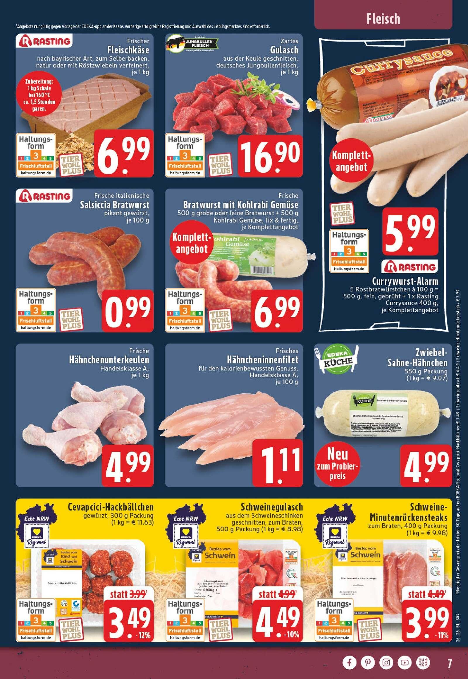 Edeka Prospekt ab Montag - Nordrhein - Westfalen Seite 7