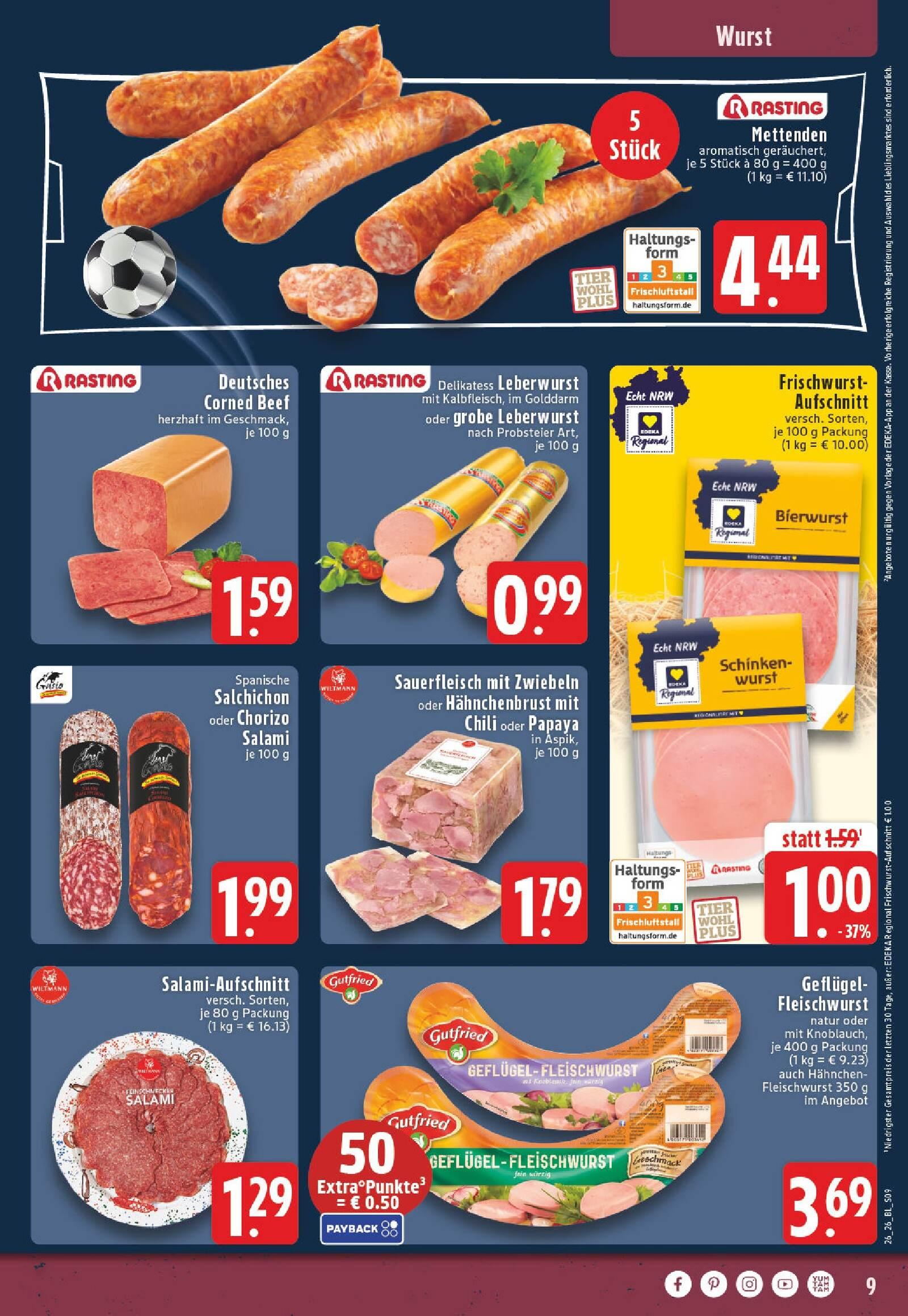 Edeka Prospekt ab Montag - Nordrhein - Westfalen Seite 9