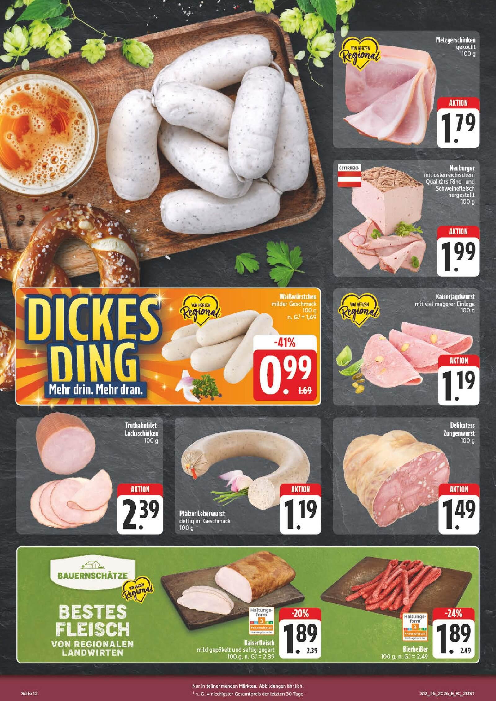 Edeka Prospekt ab Montag - Sachsen Seite 14