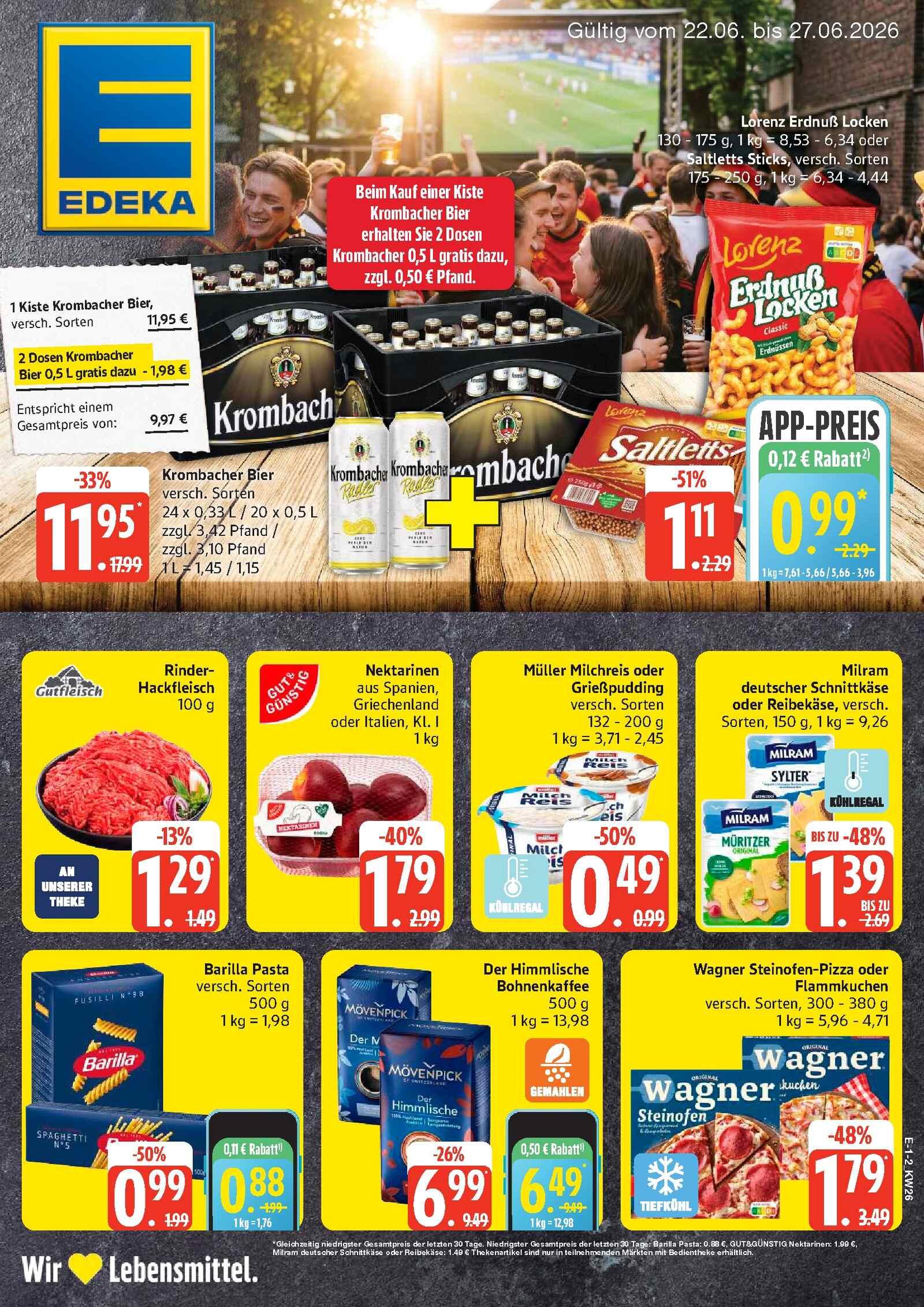 Edeka Prospekt ab Montag - Schleswig - Holstein Seite 1