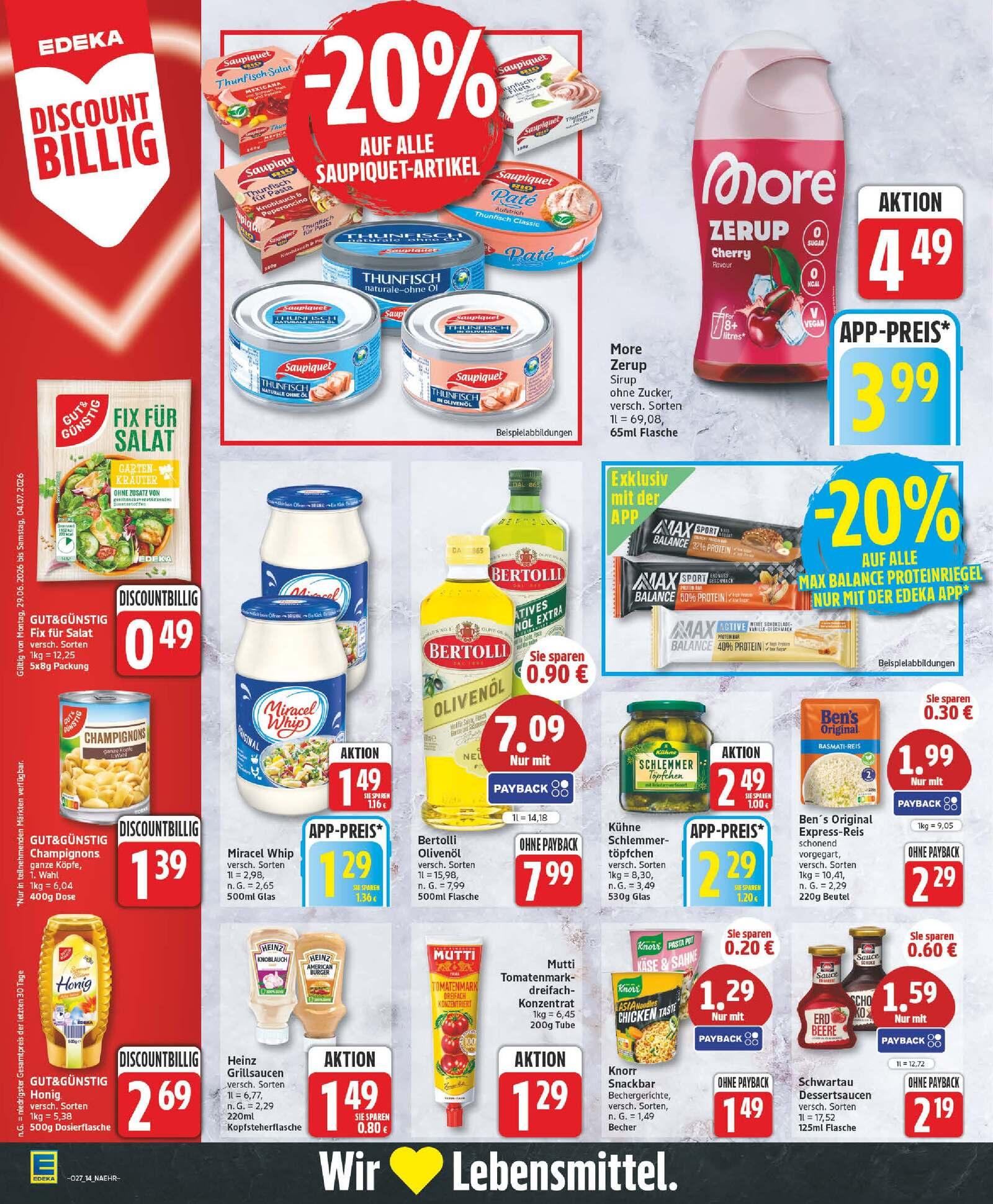 Edeka Prospekt ab Montag - Niedersachsen Seite 14