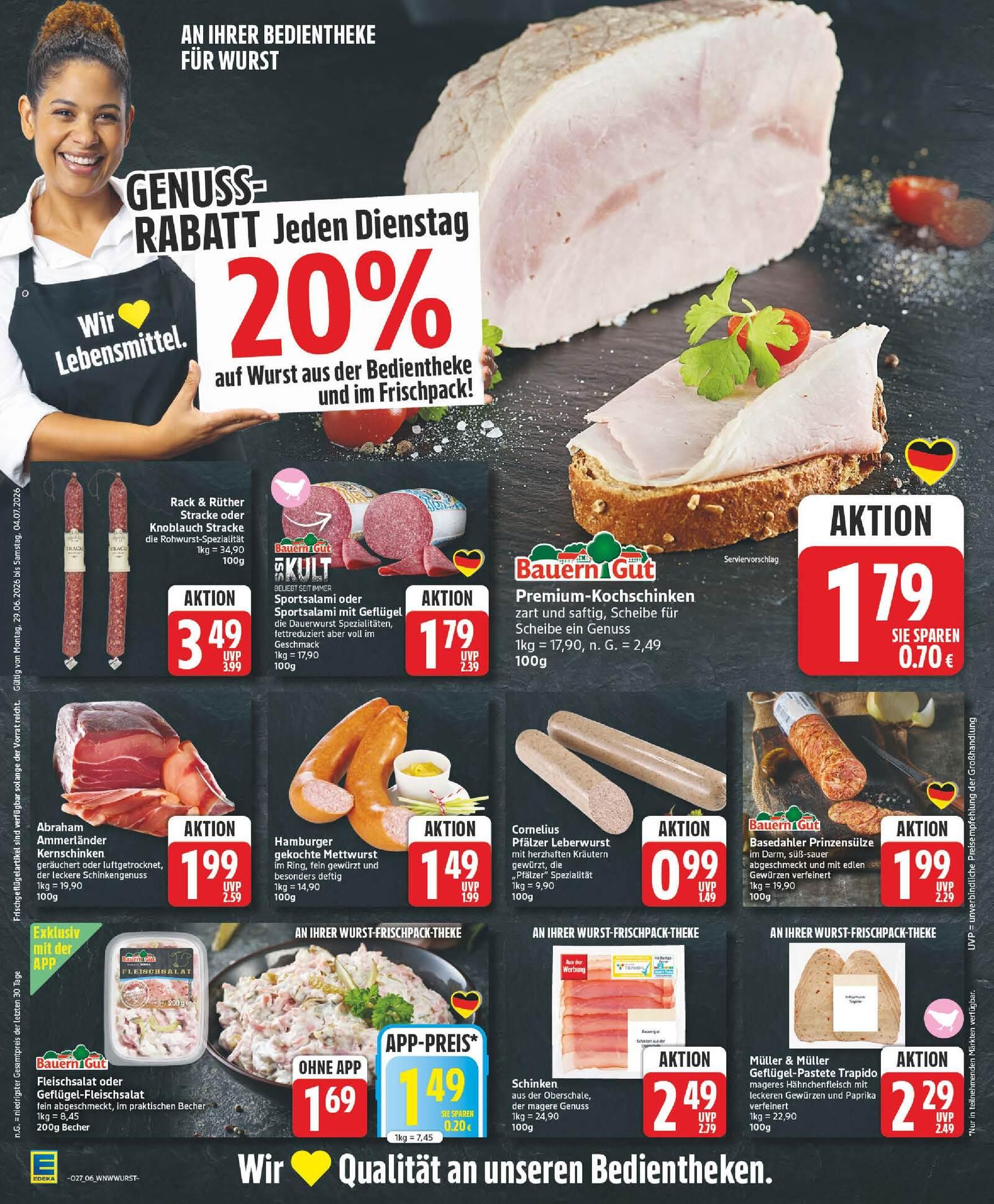Edeka Prospekt ab Montag - Niedersachsen Seite 6