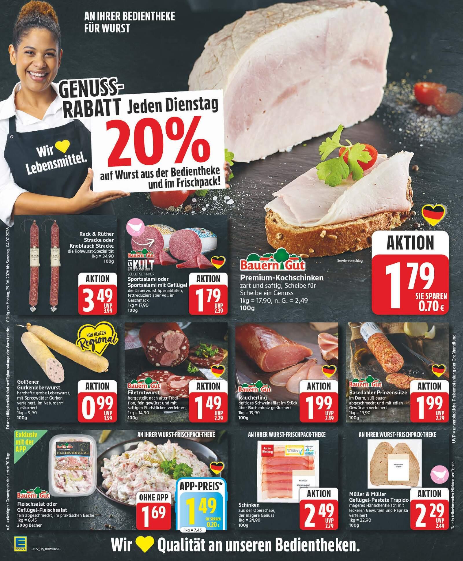 Edeka Prospekt ab Montag - Brandenburg Seite 6