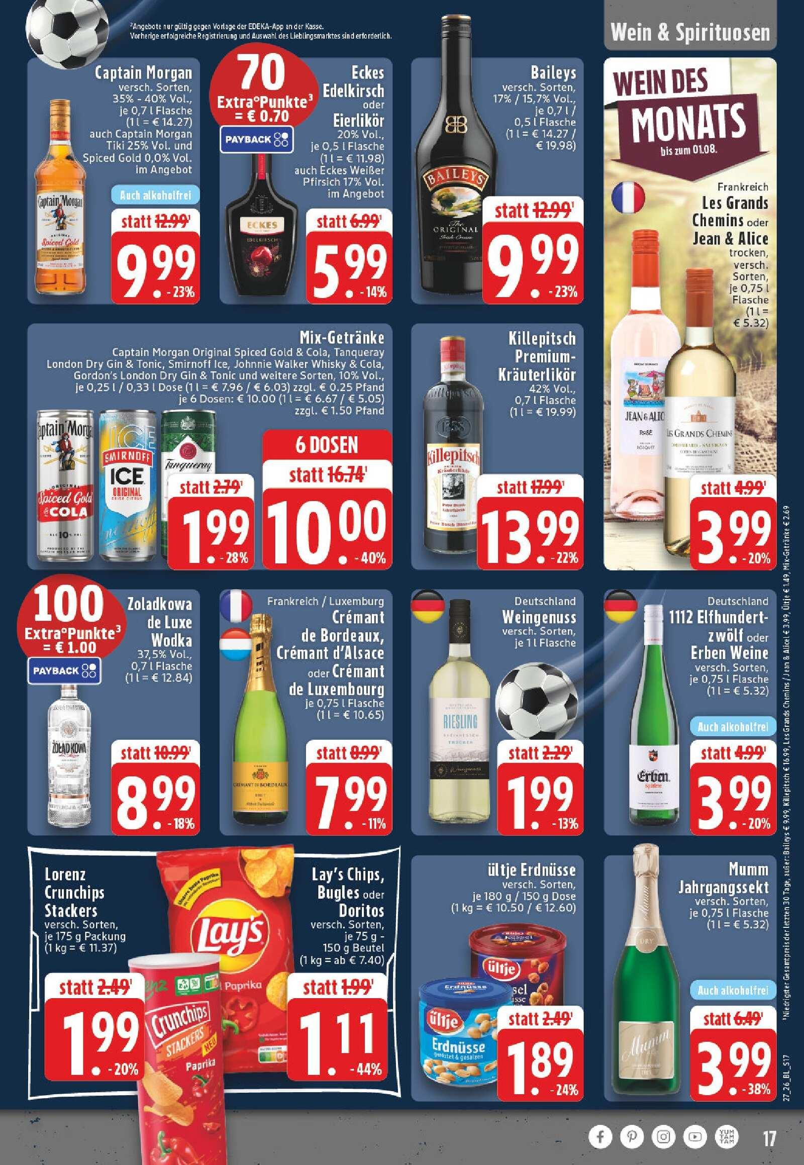 Edeka Prospekt ab Montag - Nordrhein - Westfalen Seite 17