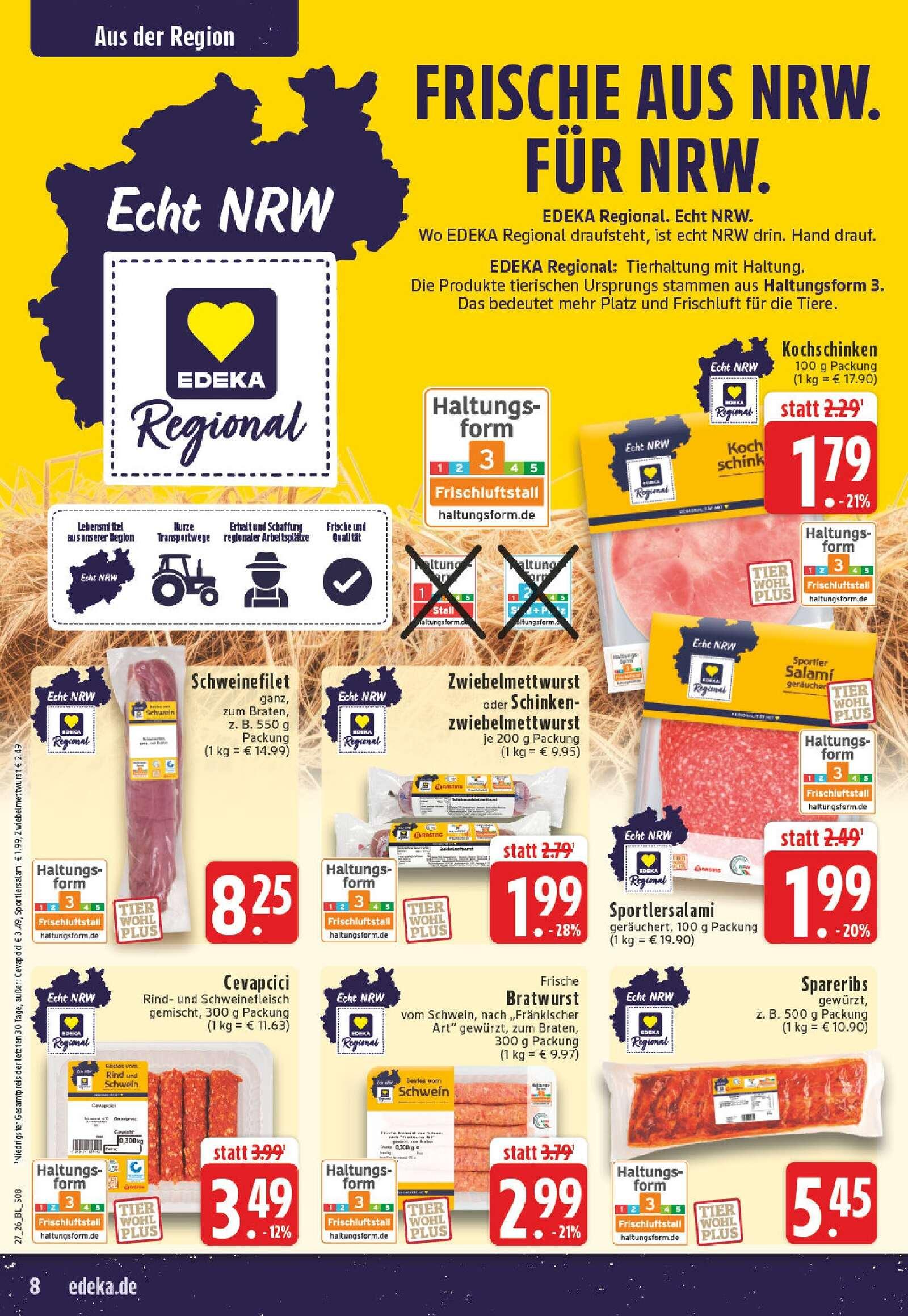Edeka Prospekt ab Montag - Nordrhein - Westfalen Seite 8