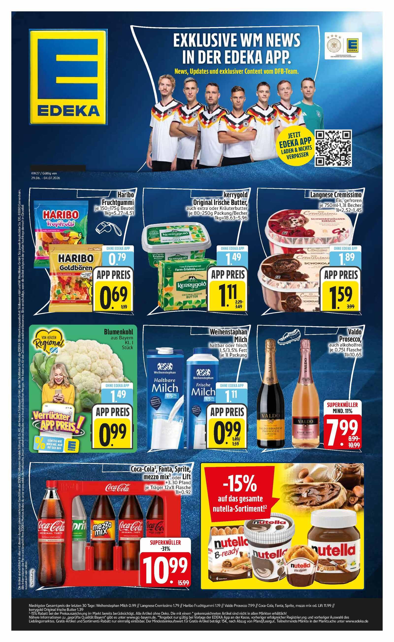 Edeka Prospekt ab Montag - Bayern Süd Seite 1