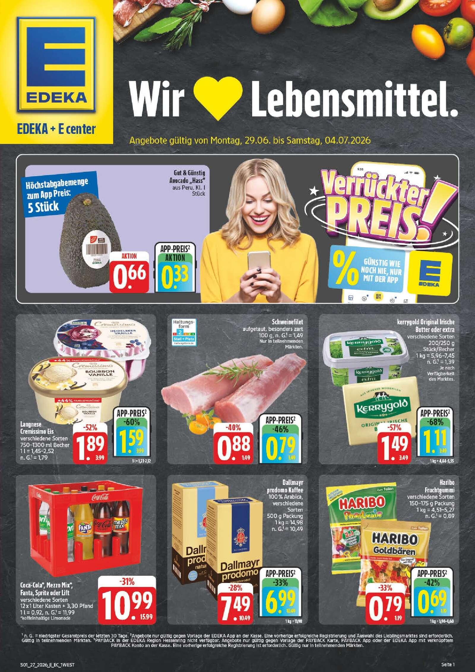 Edeka Prospekt ab Montag - Bayern Nord Seite 1