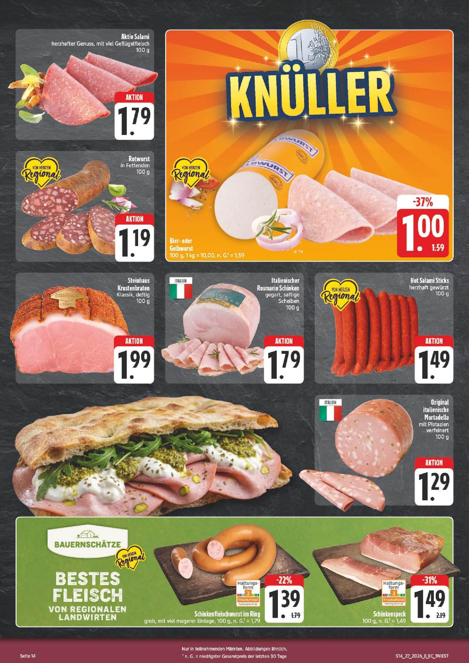 Edeka Prospekt ab Montag - Bayern Nord Seite 14