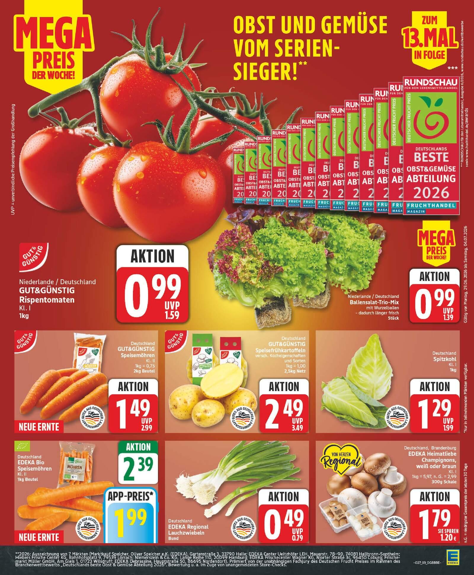 Edeka Prospekt ab Montag - Berlin Seite 3