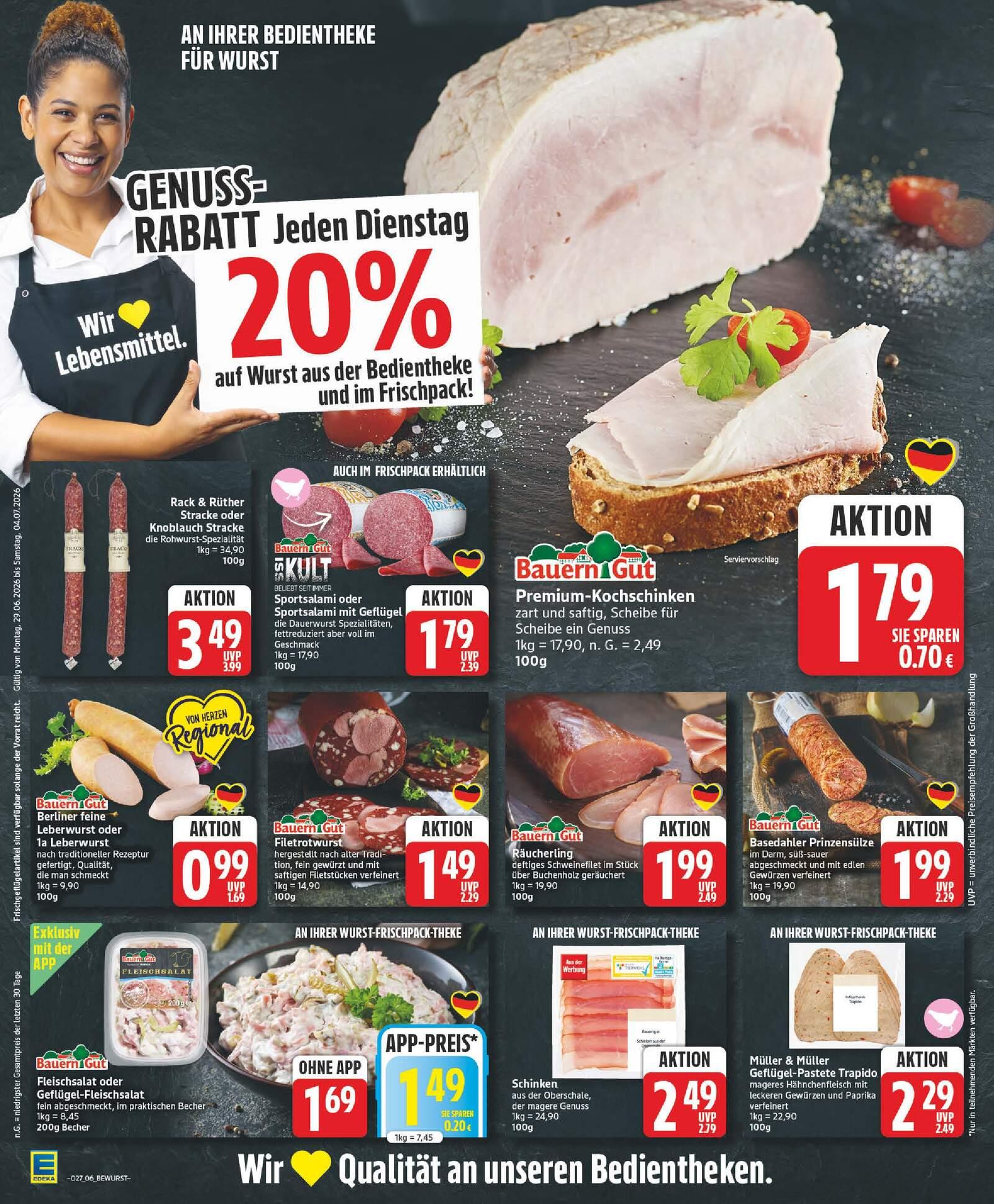 Edeka Prospekt ab Montag - Berlin Seite 6