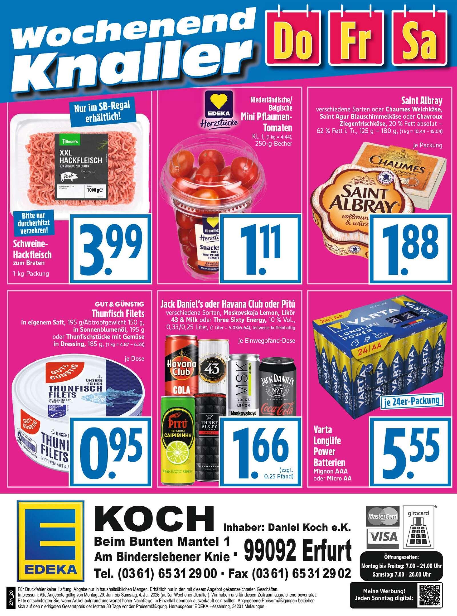 Edeka Prospekt ab Montag - Thüringen Seite 22