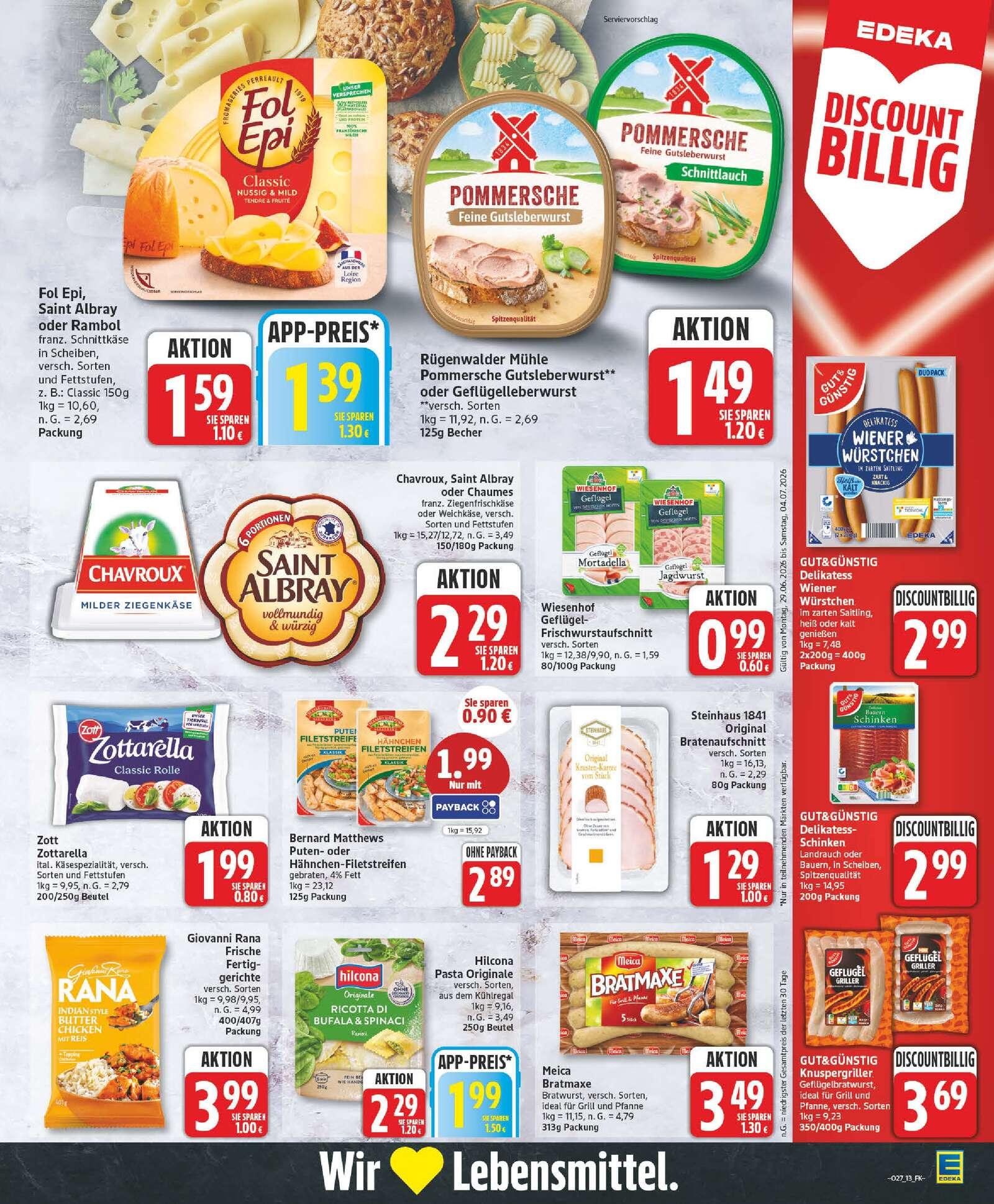 Edeka Prospekt ab Montag - Sachsen-Anhalt Seite 13